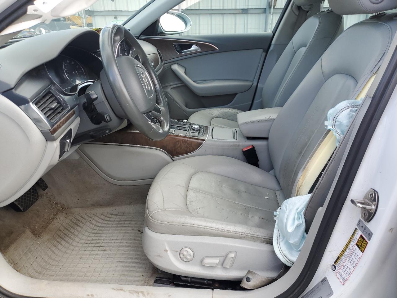 2013 Audi A6 Premium Plus White vin: WAUGFAFC4DN085354