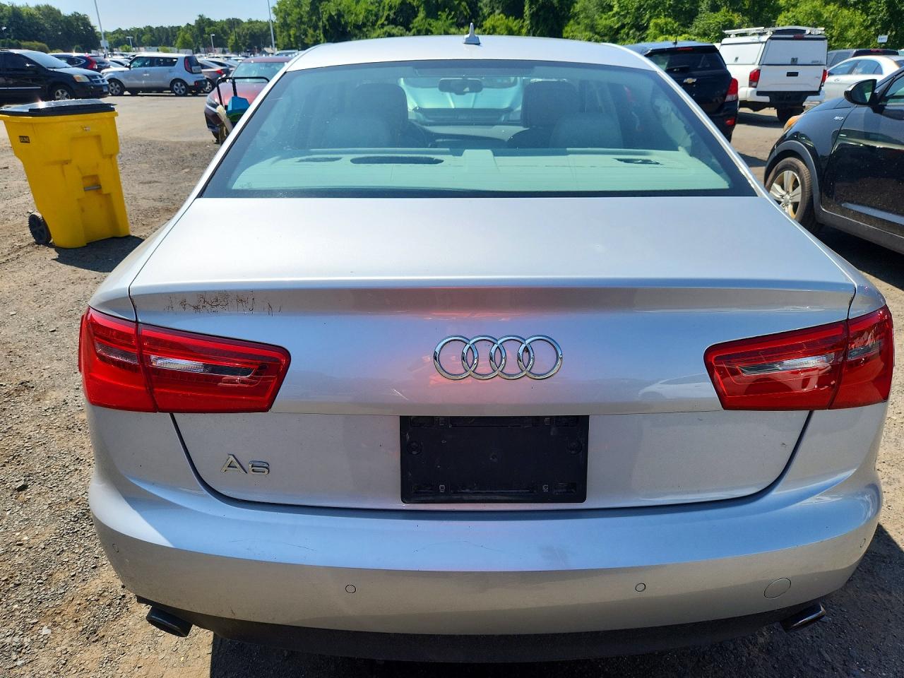 2013 Audi A6 Premium Plus Silver vin: WAUGFAFC4DN129451