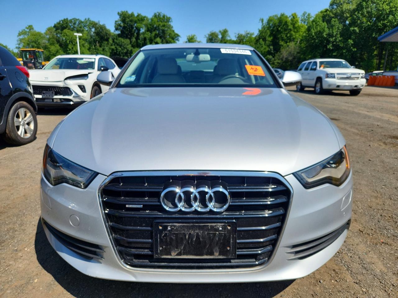 2013 Audi A6 Premium Plus Silver vin: WAUGFAFC4DN129451