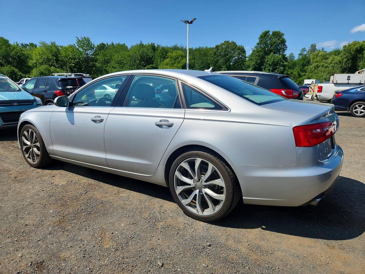 2013 Audi A6 Premium Plus Silver vin: WAUGFAFC4DN129451