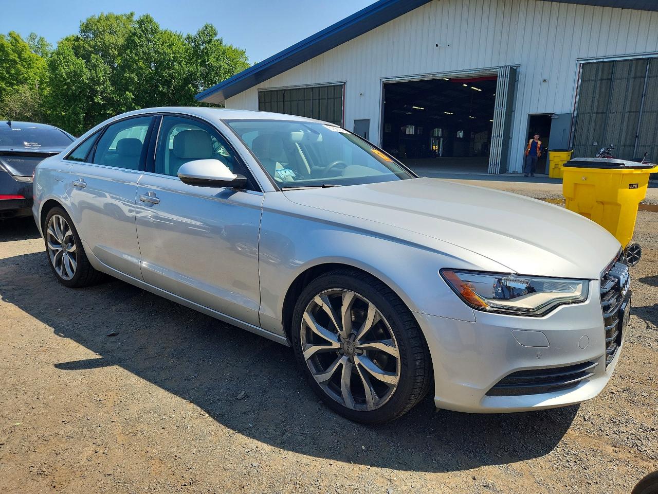 2013 Audi A6 Premium Plus Silver vin: WAUGFAFC4DN129451