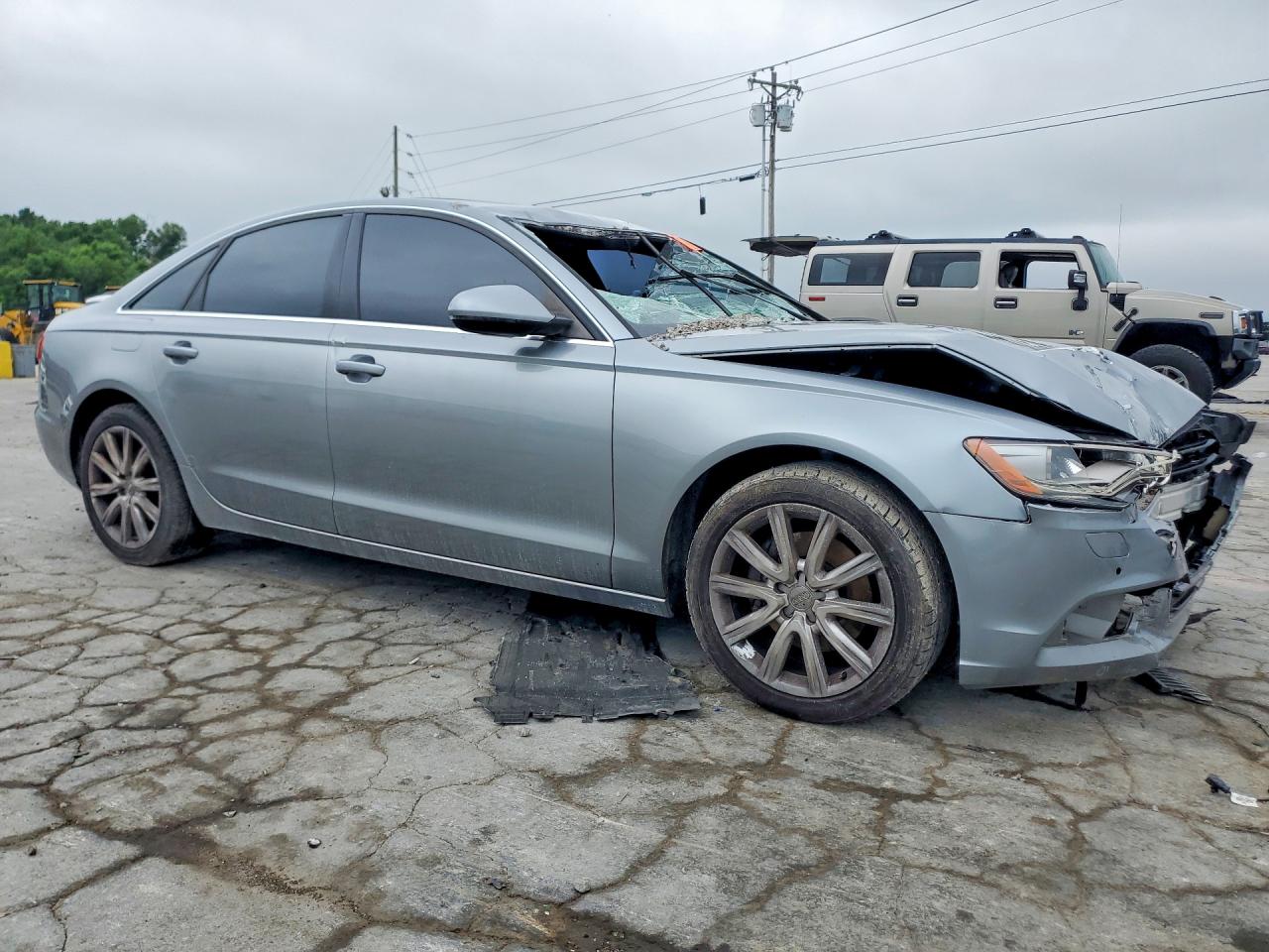 2013 Audi A6 Premium Plus Silver vin: WAUGFAFC4DN134942