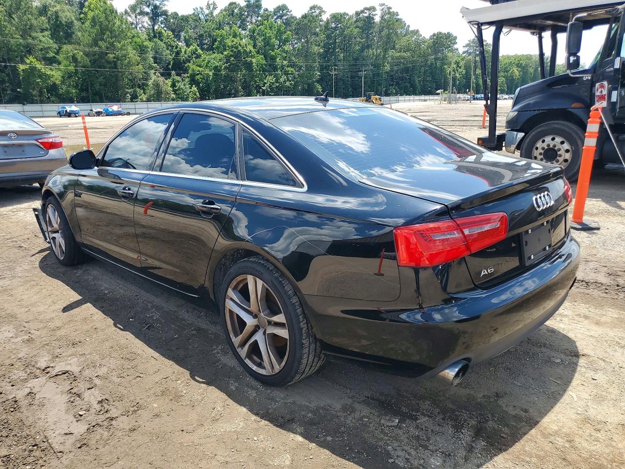 2013 Audi A6 Premium Plus Black vin: WAUGFAFC4DN137081