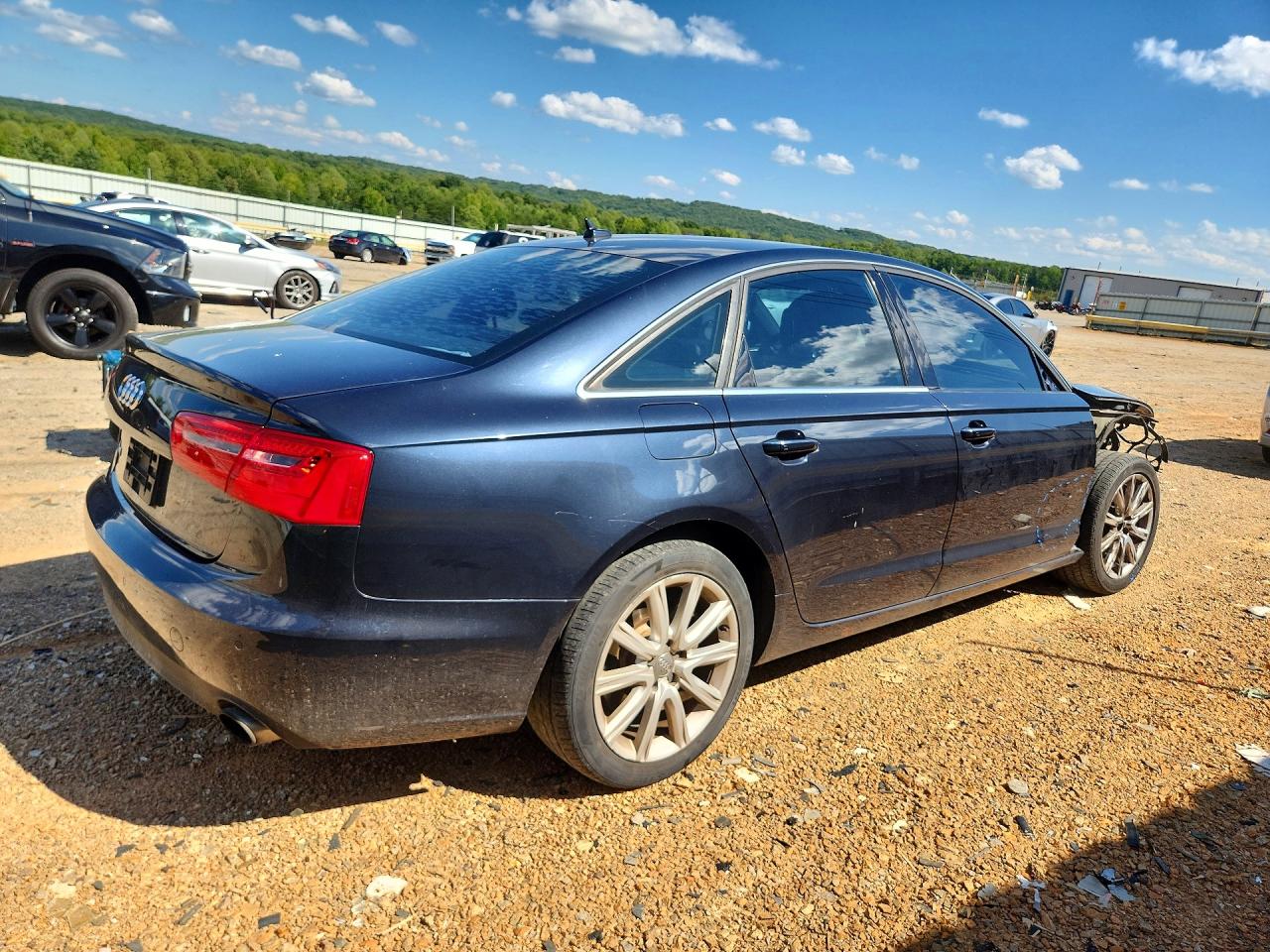 2014 Audi A6 Premium Plus Blue vin: WAUGFAFC4EN008016