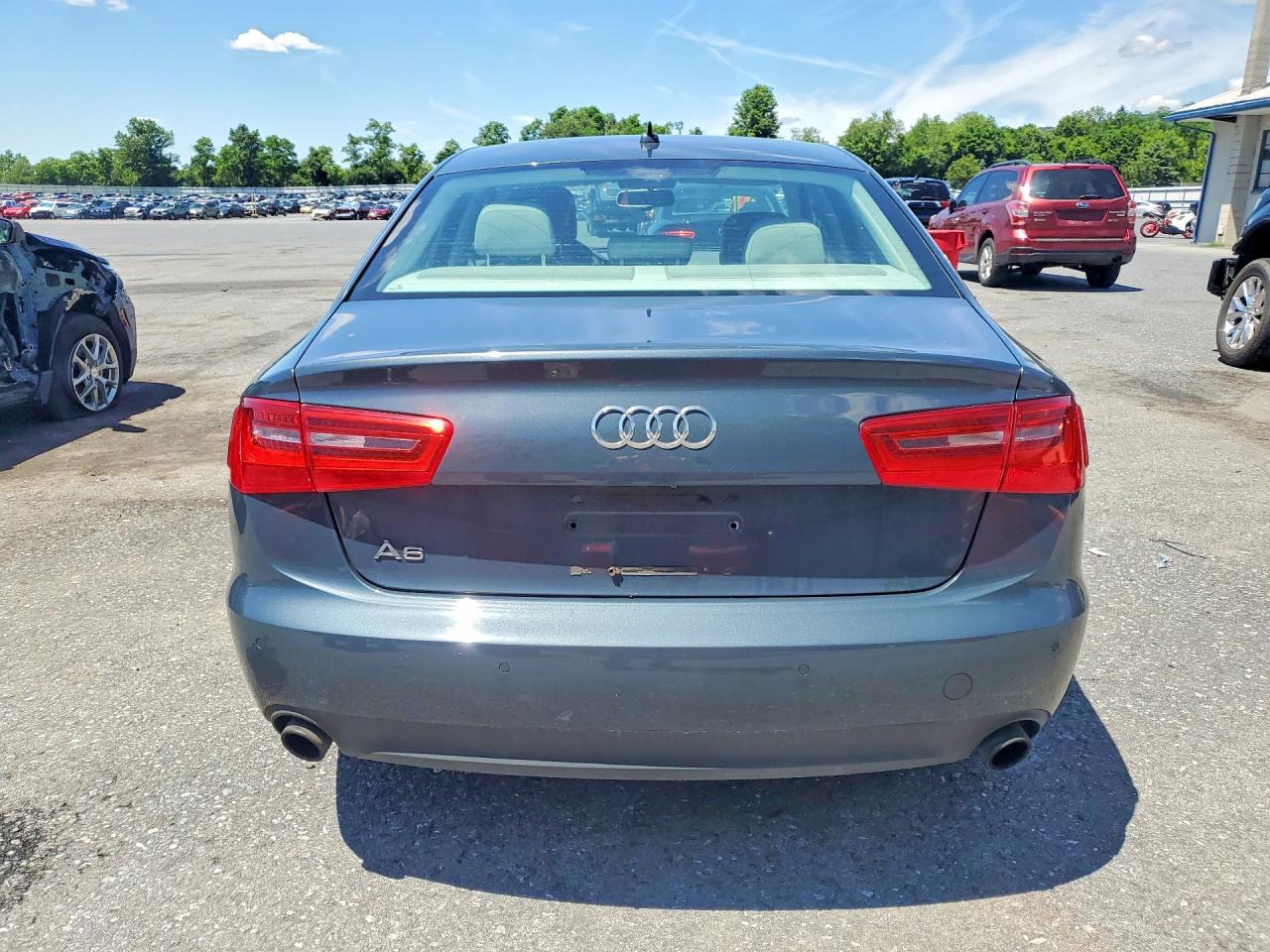 2014 Audi A6 Premium Plus Gray vin: WAUGFAFC4EN050881