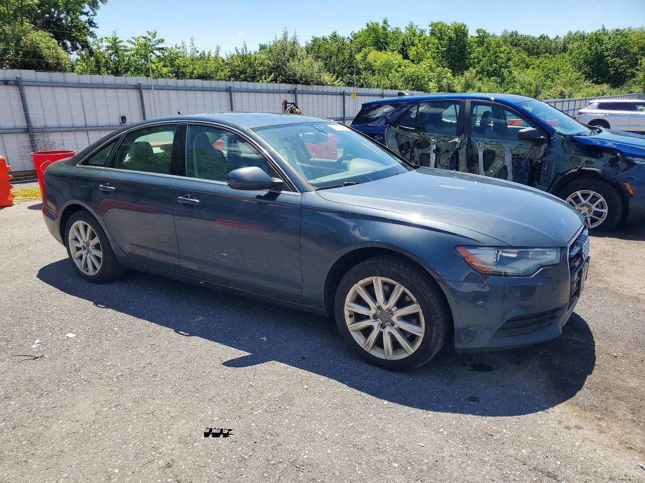 2014 Audi A6 Premium Plus Gray vin: WAUGFAFC4EN050881