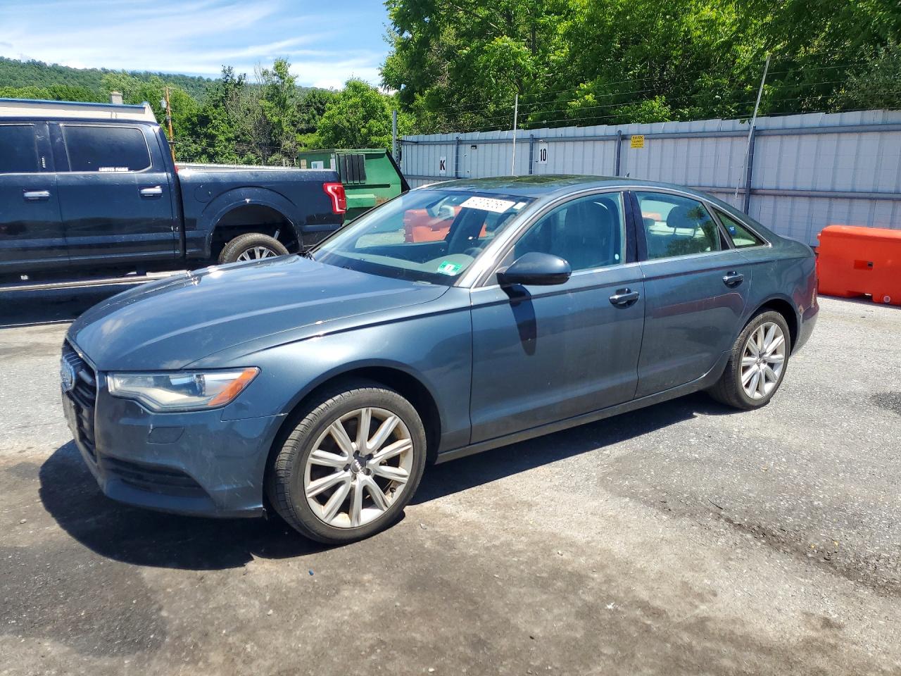 2014 Audi A6 Premium Plus Gray vin: WAUGFAFC4EN050881
