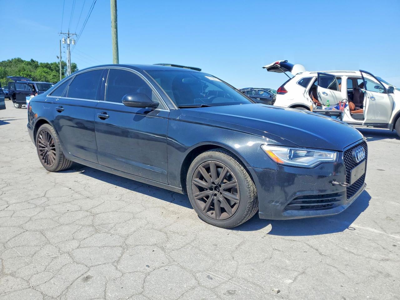 2014 Audi A6 Premium Plus Black vin: WAUGFAFC4EN088577