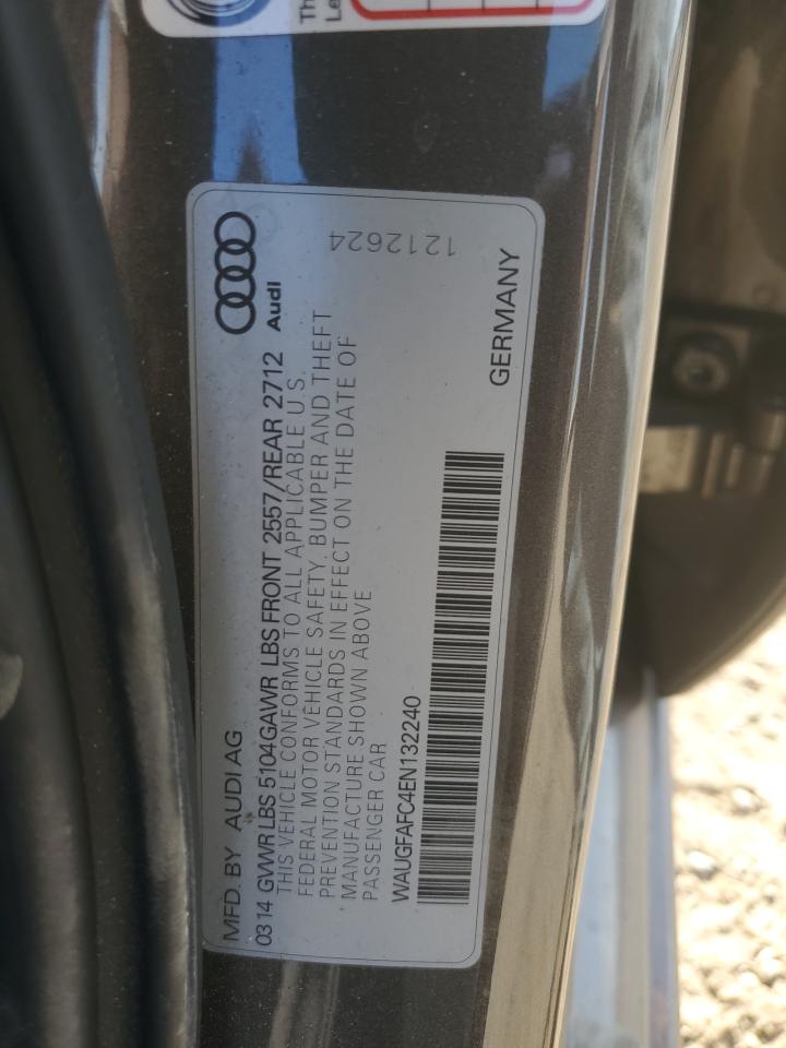 2014 Audi A6 Premium Plus Brown vin: WAUGFAFC4EN132240