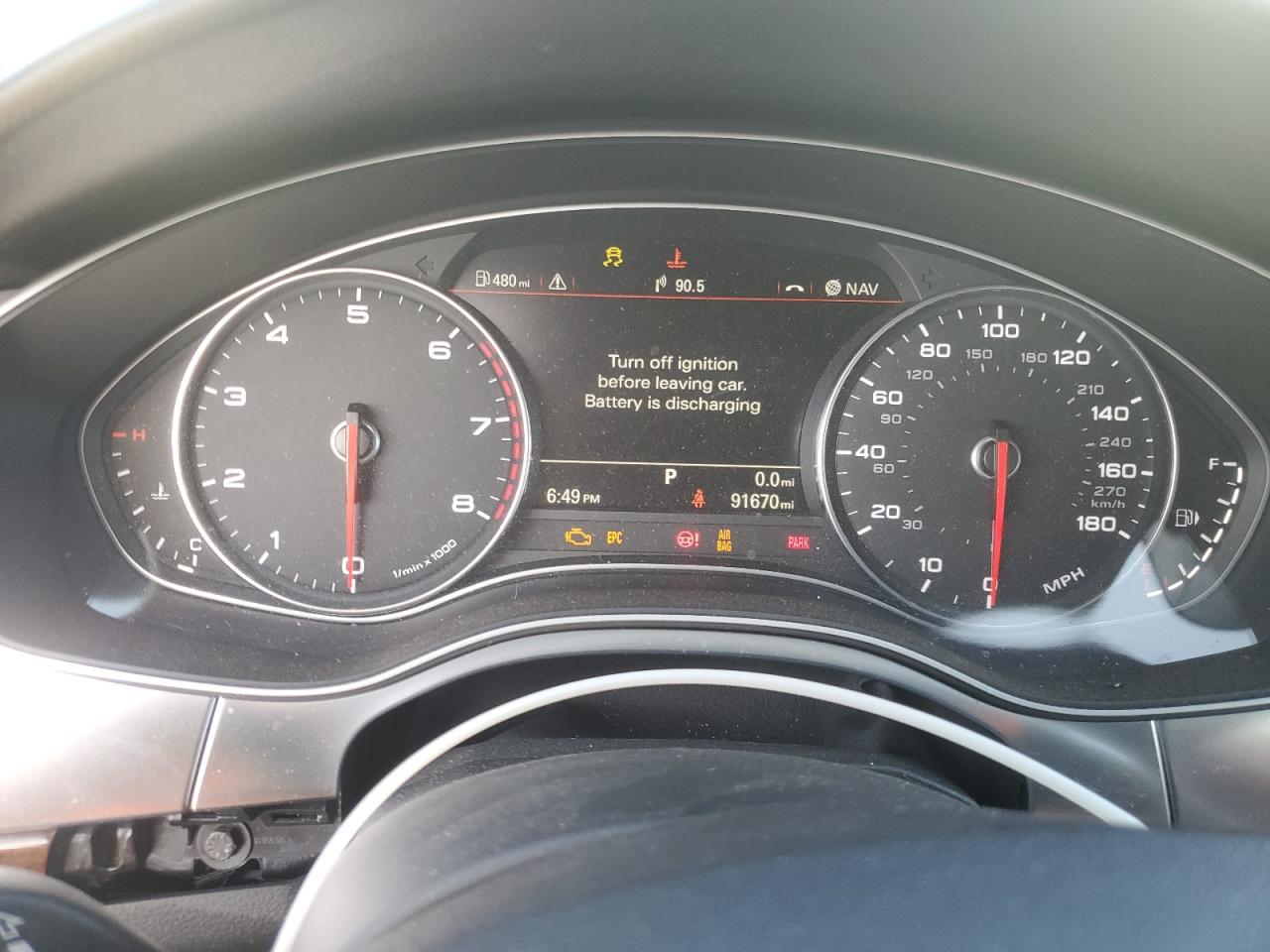 2014 Audi A6 Premium Plus Brown vin: WAUGFAFC4EN132240