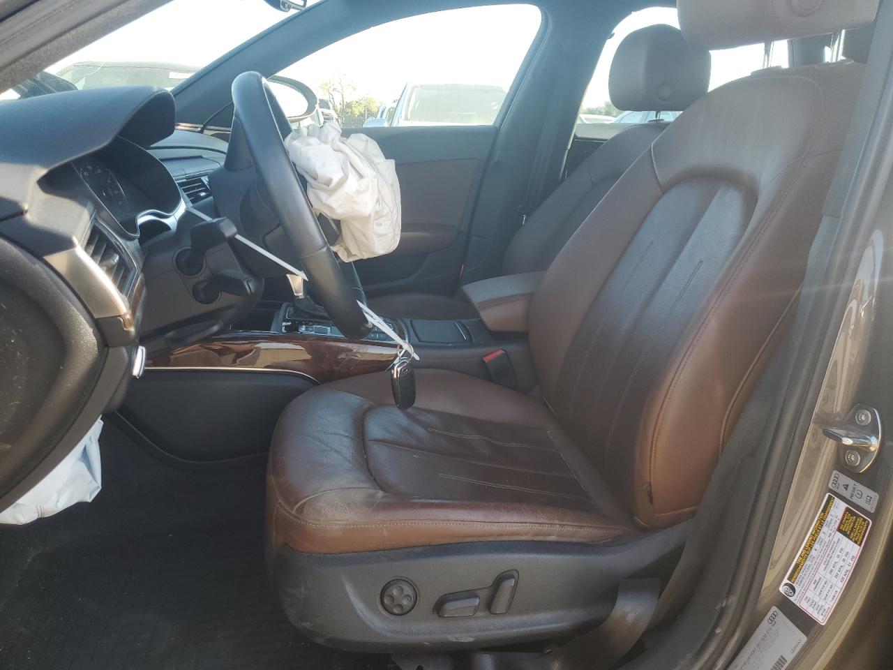 2014 Audi A6 Premium Plus Brown vin: WAUGFAFC4EN132240
