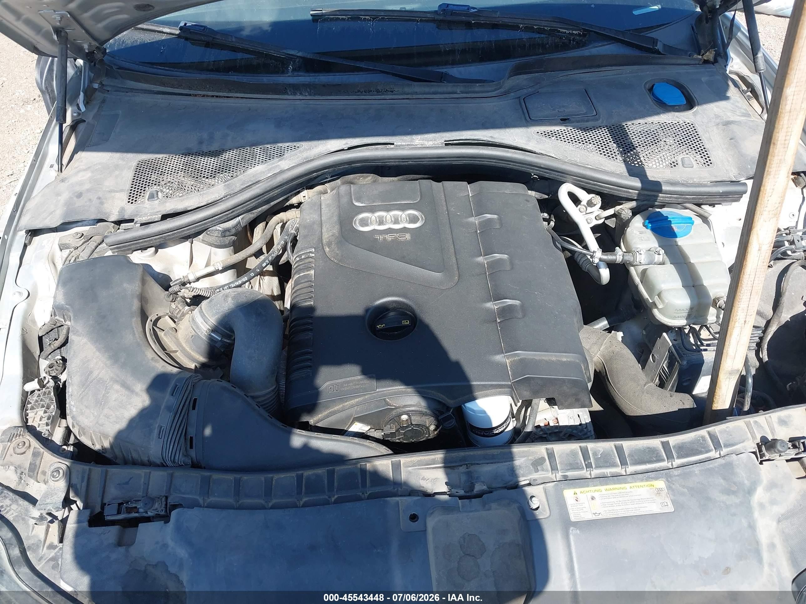 2014 Audi A6 2.0t Premium Gray vin: WAUGFAFC4EN153038