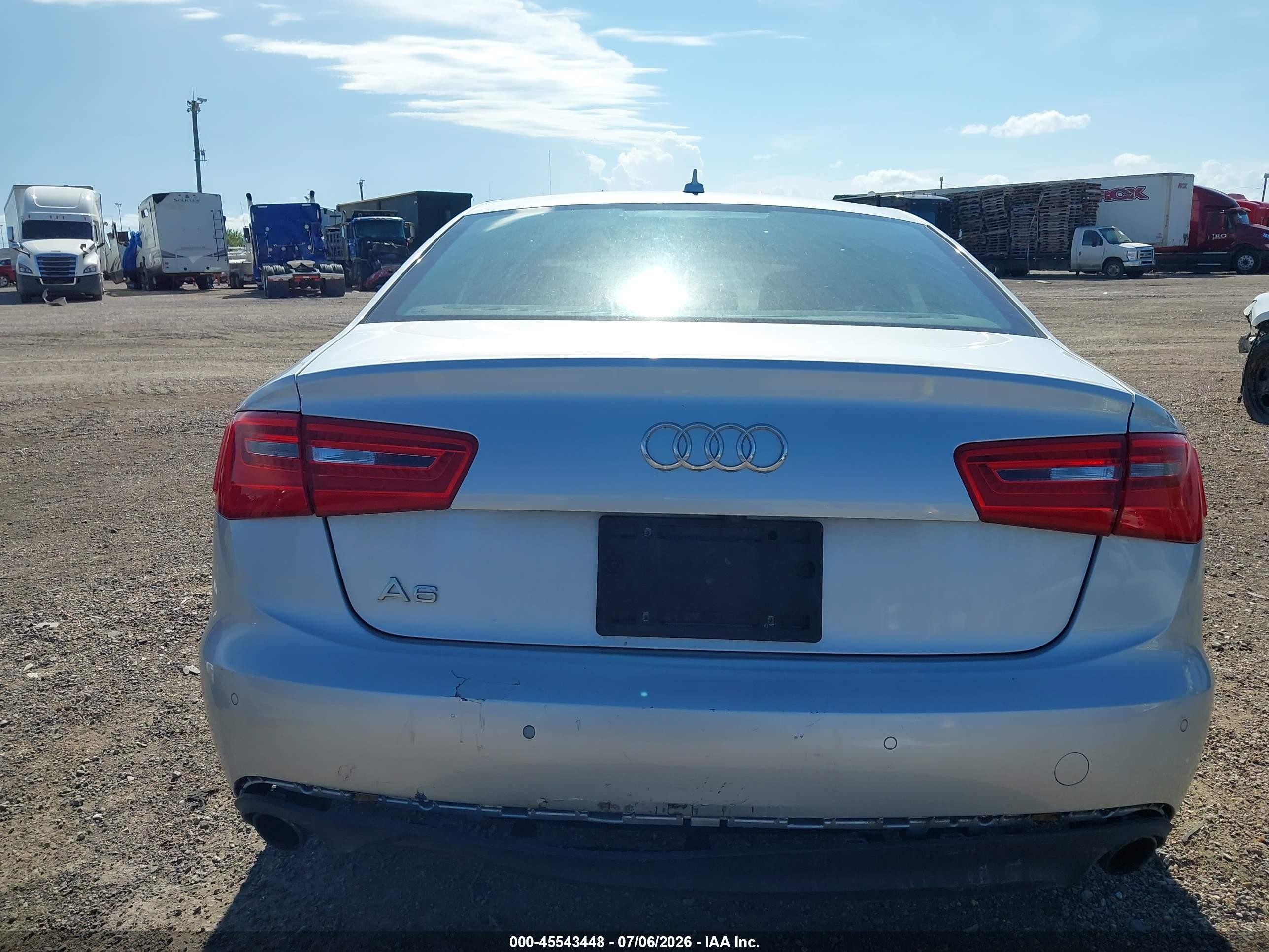 2014 Audi A6 2.0t Premium Gray vin: WAUGFAFC4EN153038