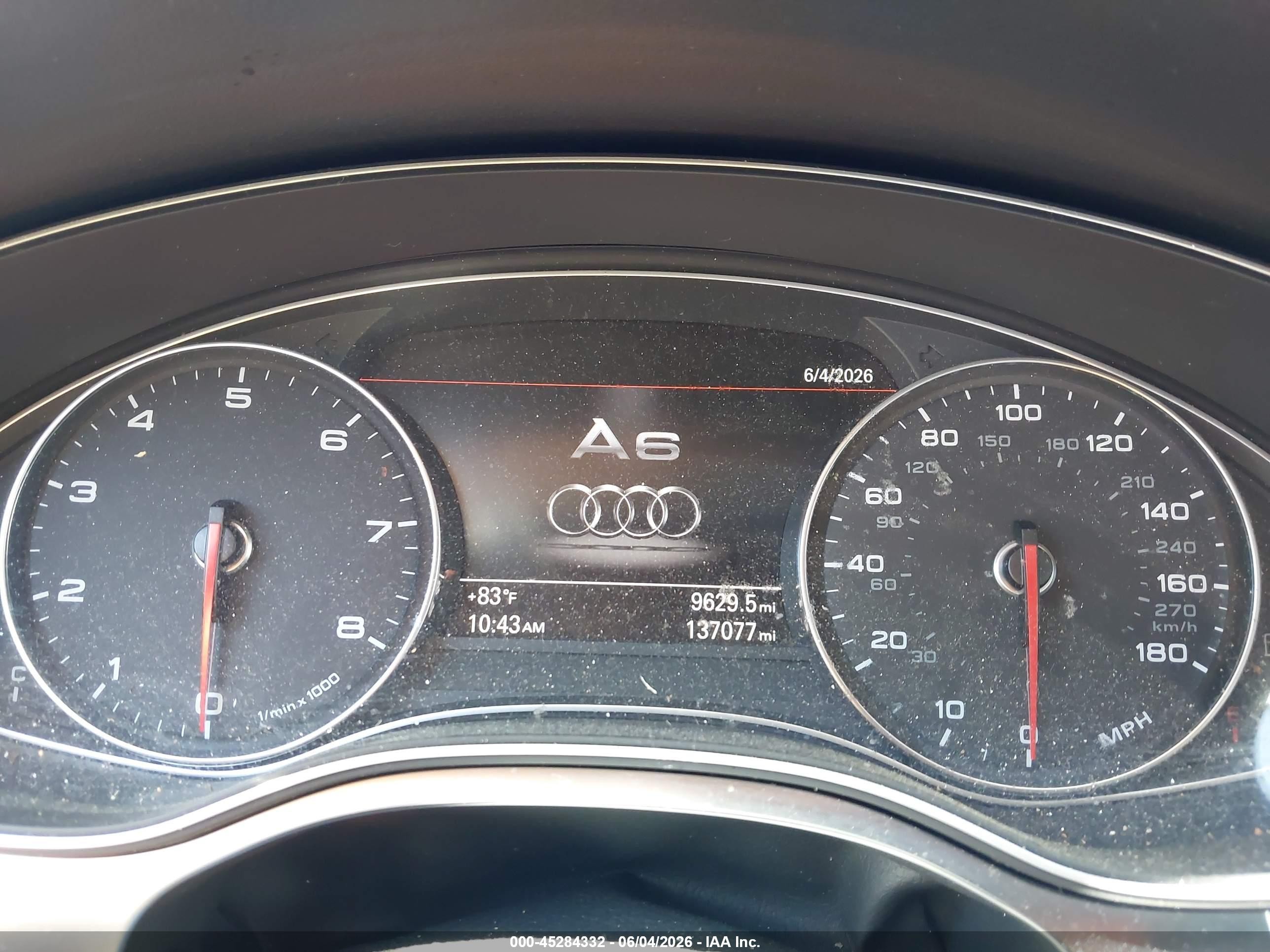 2014 Audi A6 2.0t Premium Black vin: WAUGFAFC4EN164492