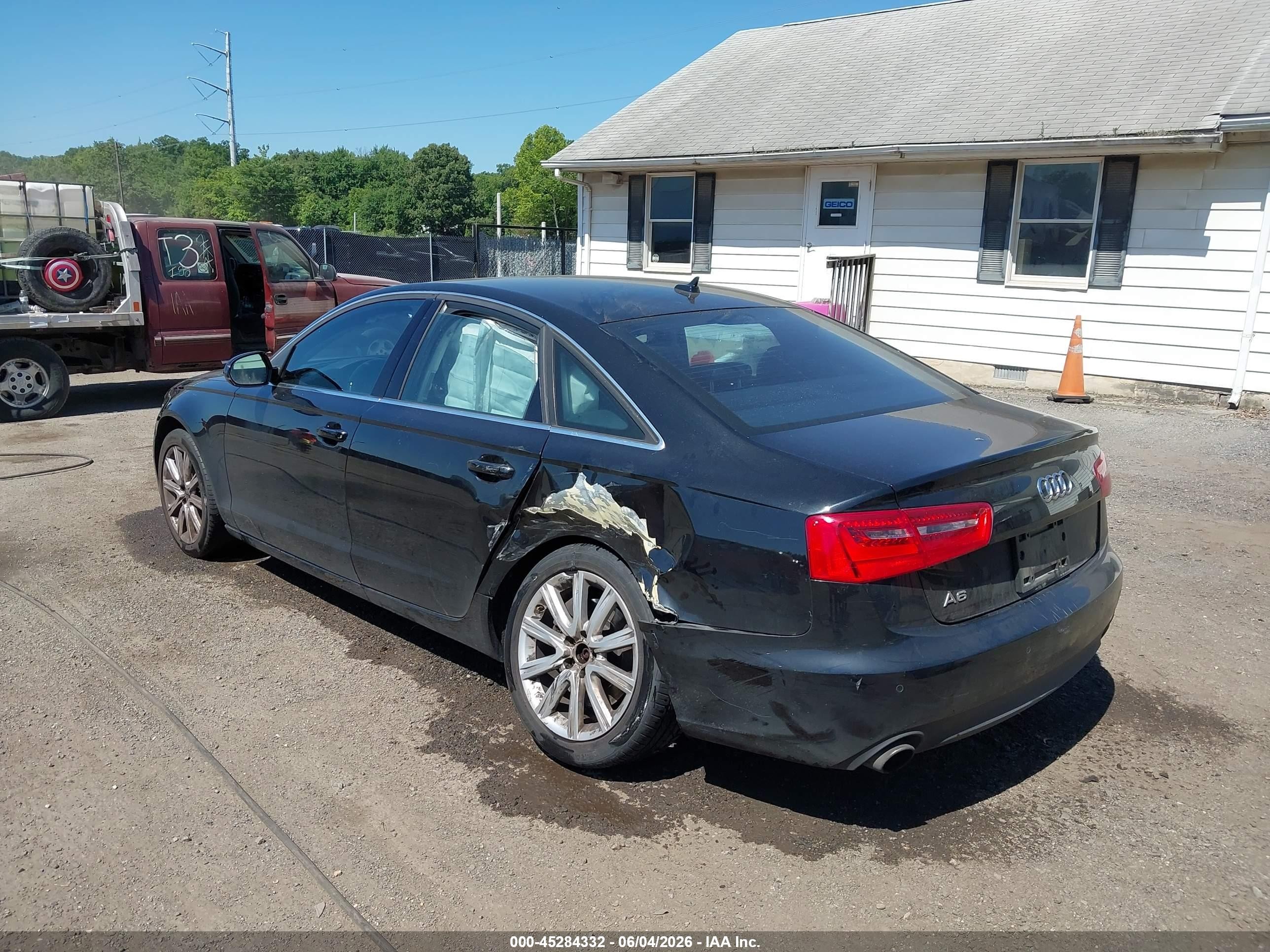 2014 Audi A6 2.0t Premium Black vin: WAUGFAFC4EN164492