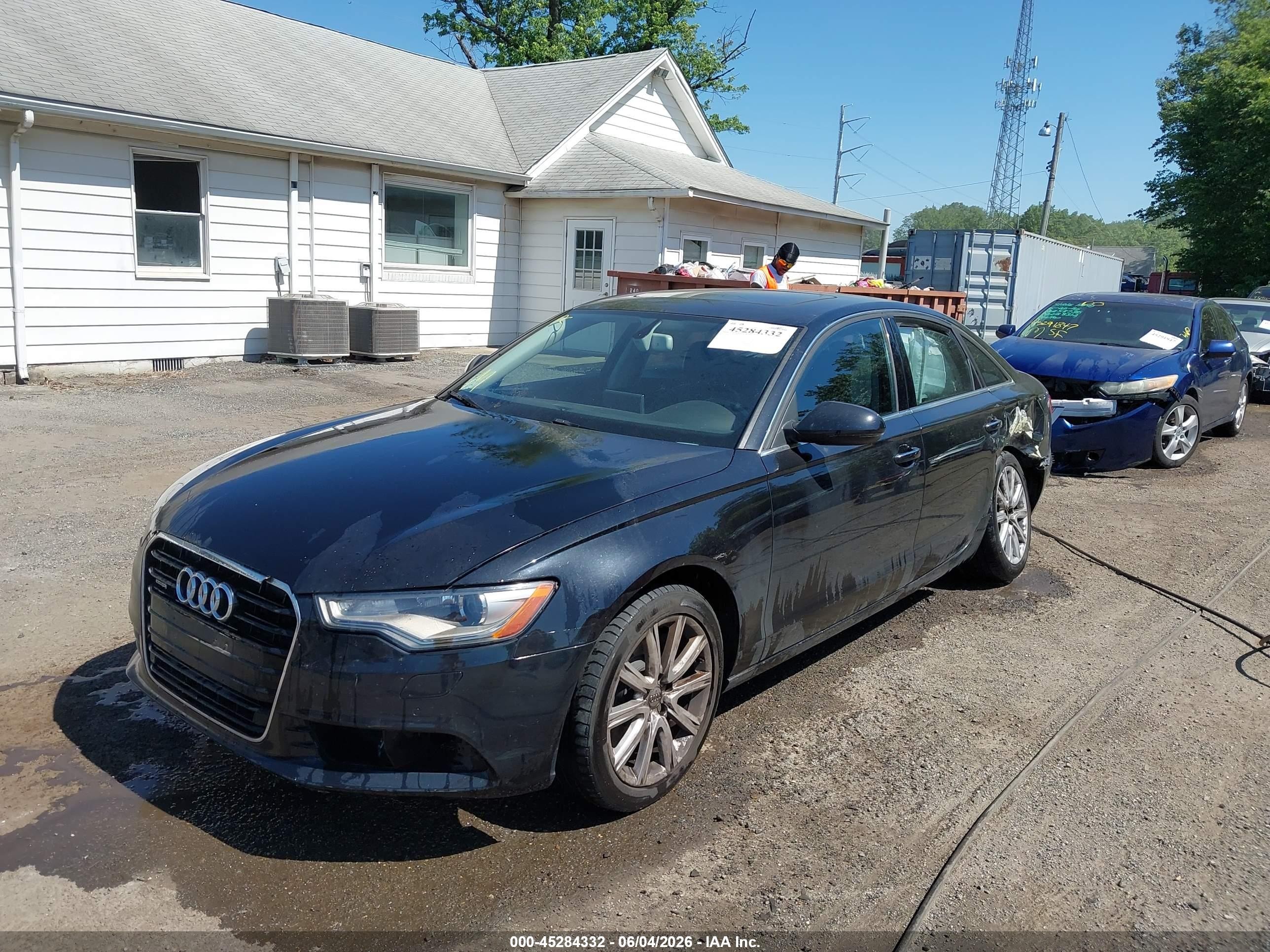 2014 Audi A6 2.0t Premium Black vin: WAUGFAFC4EN164492