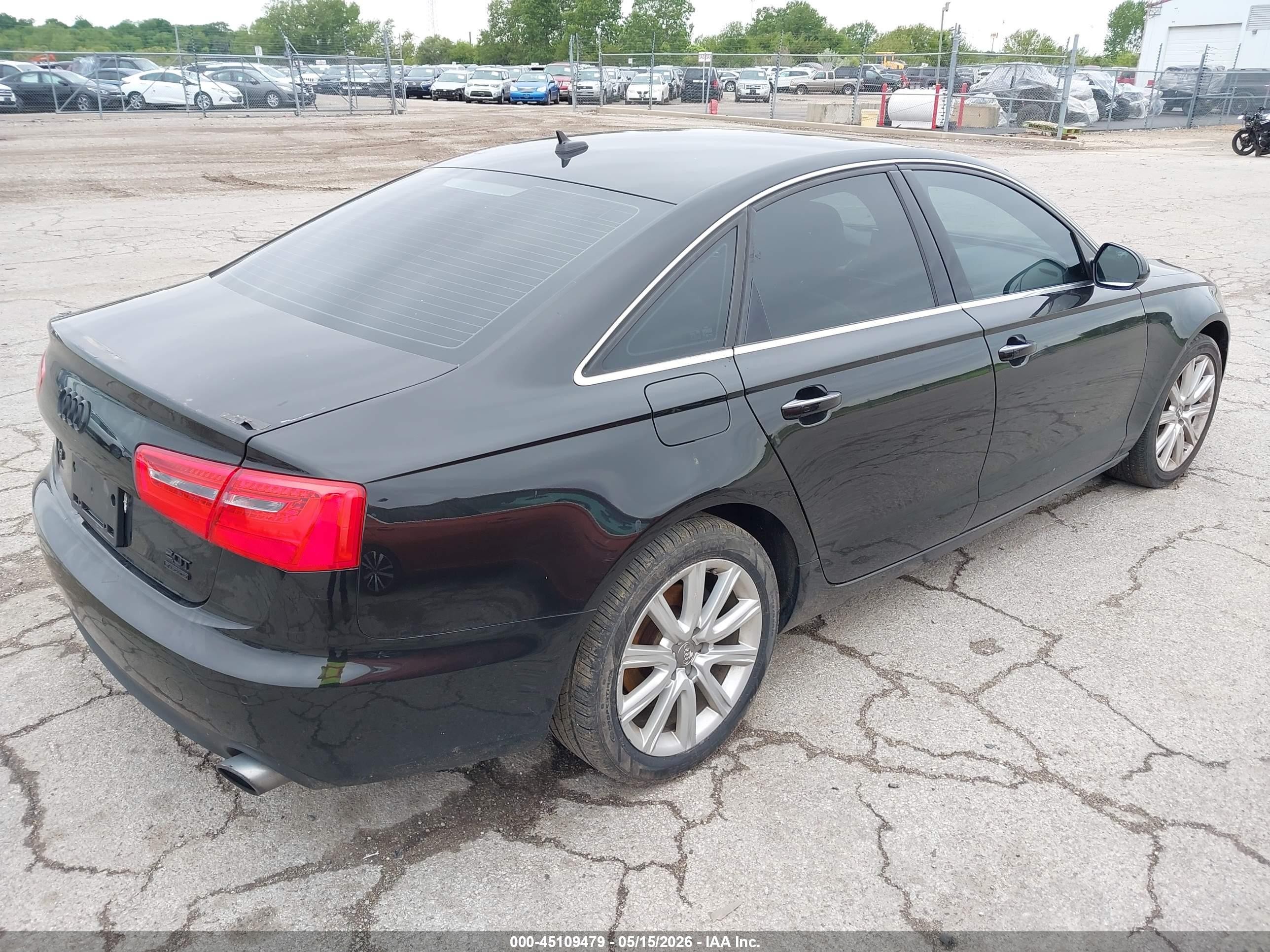 2013 Audi A6 2.0t Premium Black vin: WAUGFAFC5DN029262