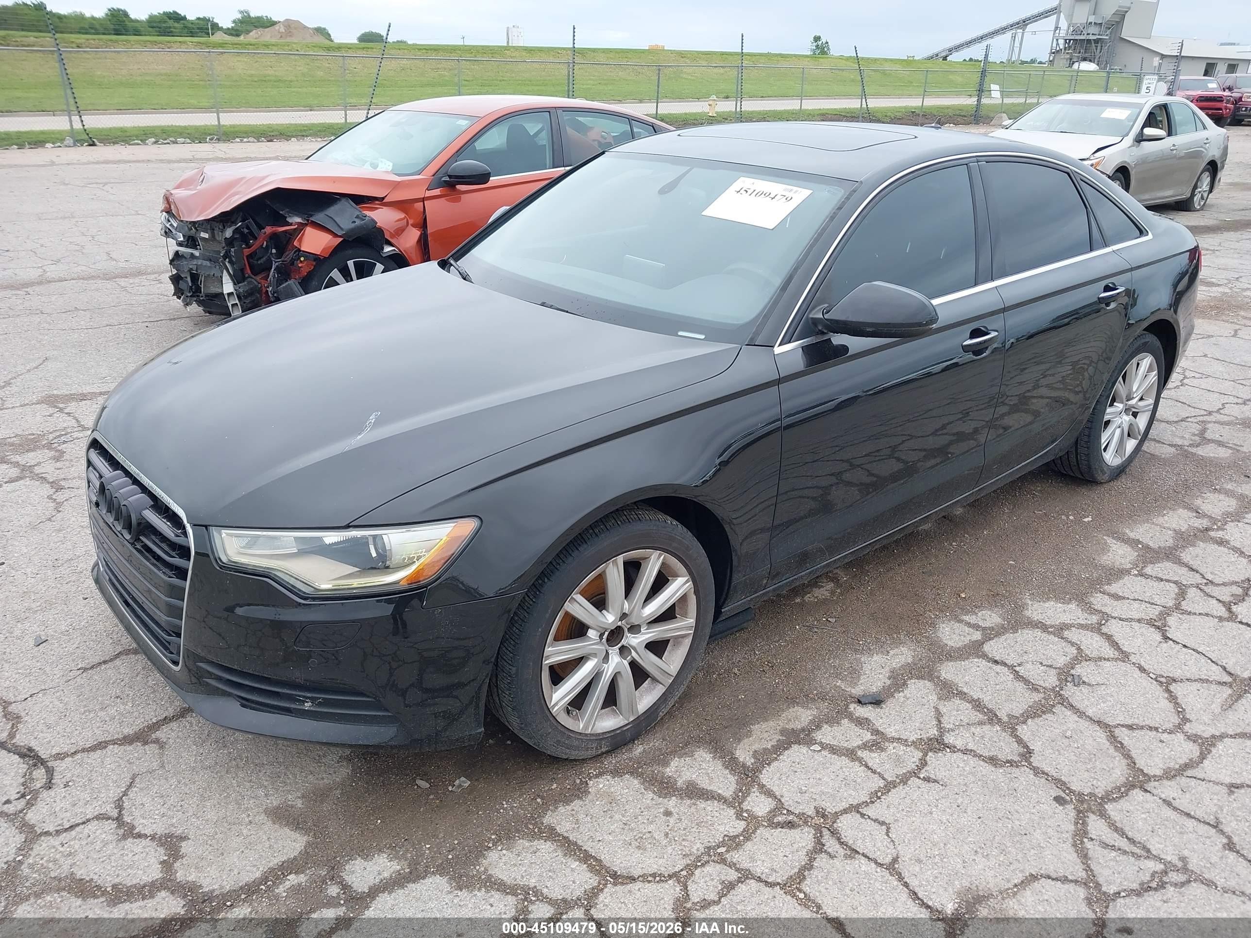 2013 Audi A6 2.0t Premium Black vin: WAUGFAFC5DN029262