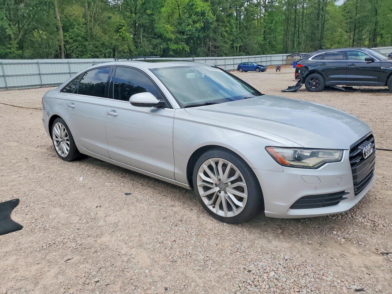 2013 Audi A6 Premium Plus Silver vin: WAUGFAFC5DN032873