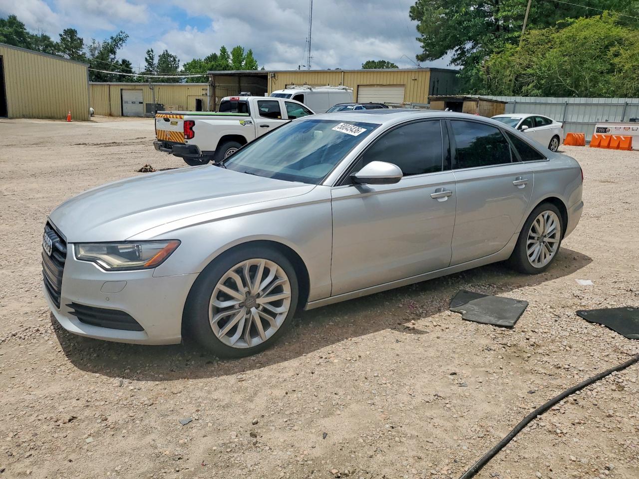 2013 Audi A6 Premium Plus Silver vin: WAUGFAFC5DN032873