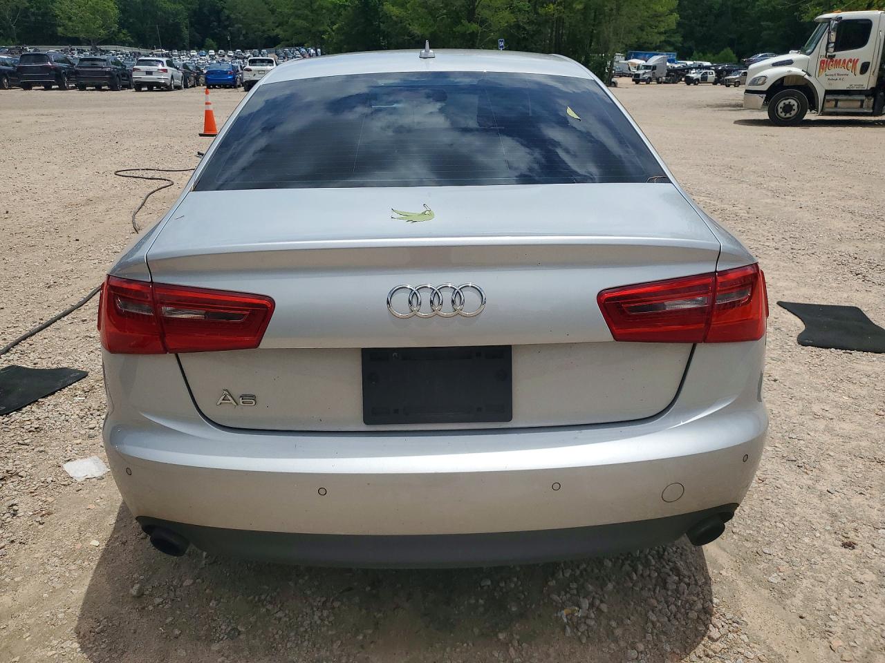 2013 Audi A6 Premium Plus Silver vin: WAUGFAFC5DN032873