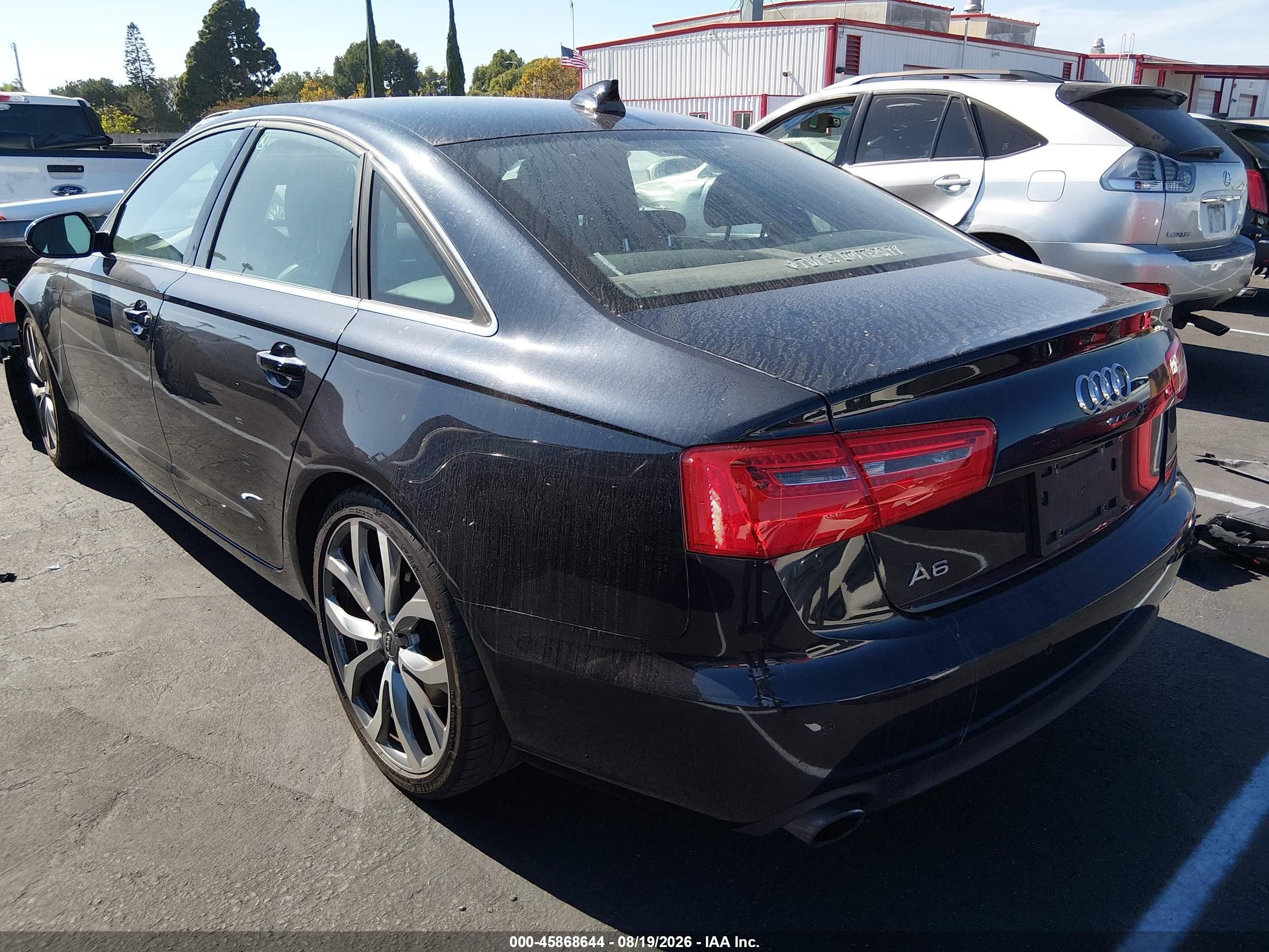 2014 Audi A6 2.0t Premium Black vin: WAUGFAFC5EN013306