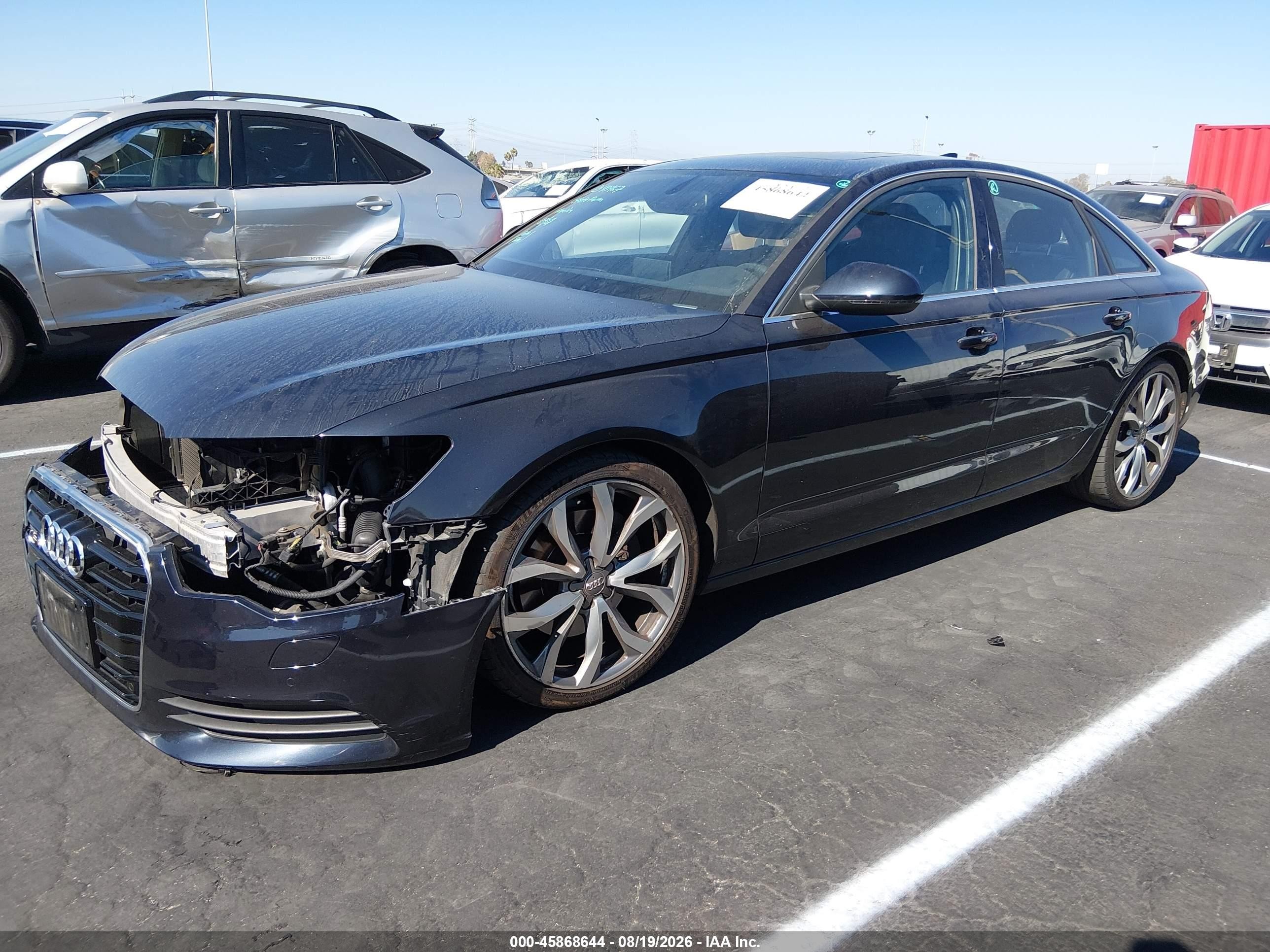 2014 Audi A6 2.0t Premium Black vin: WAUGFAFC5EN013306