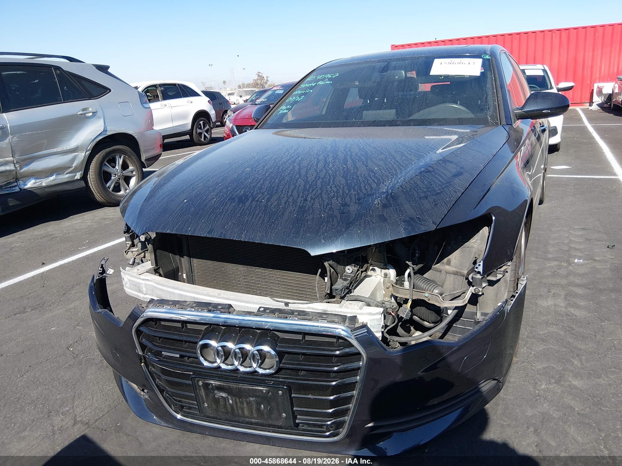 2014 Audi A6 2.0t Premium Black vin: WAUGFAFC5EN013306