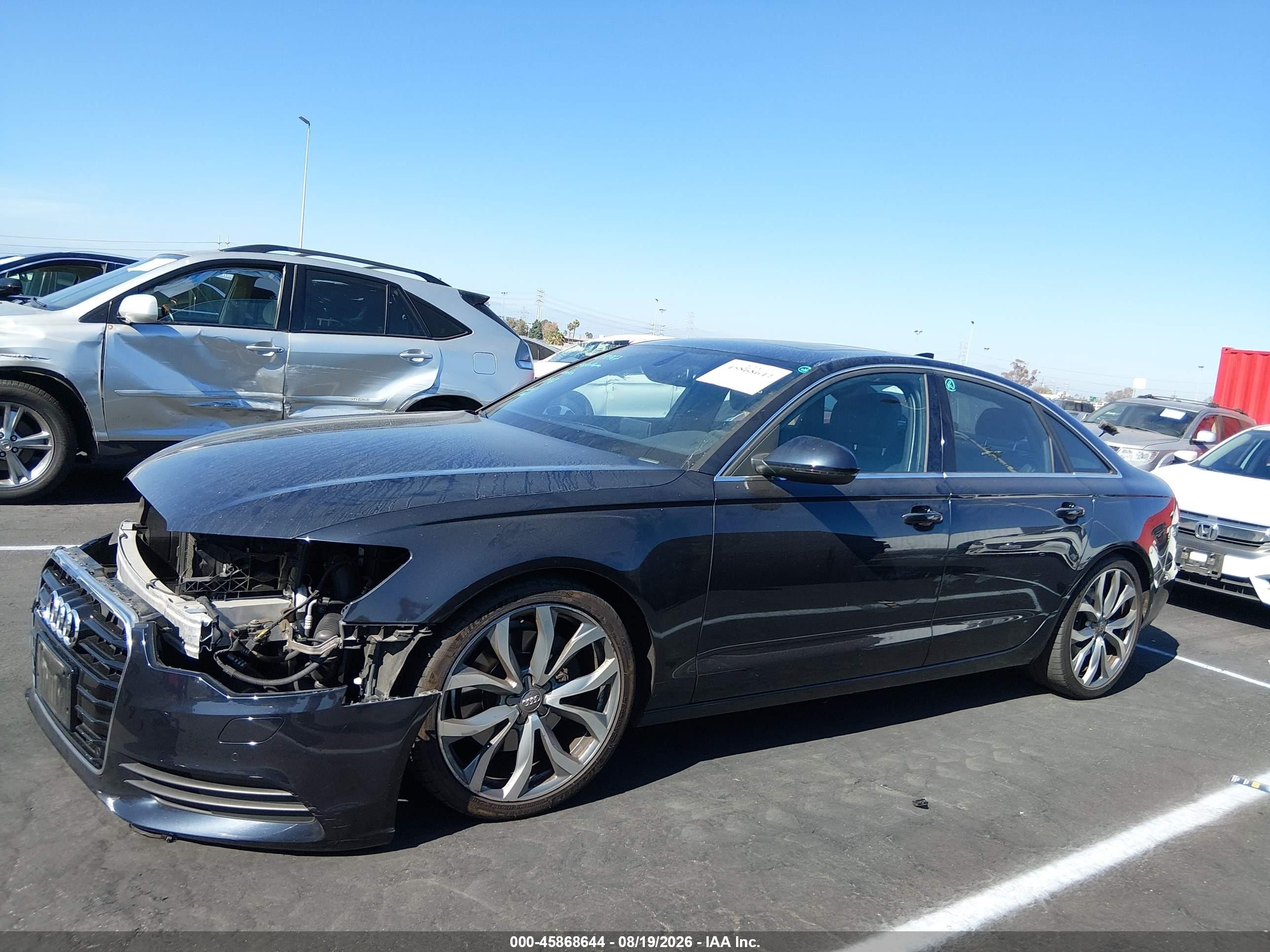 2014 Audi A6 2.0t Premium Black vin: WAUGFAFC5EN013306