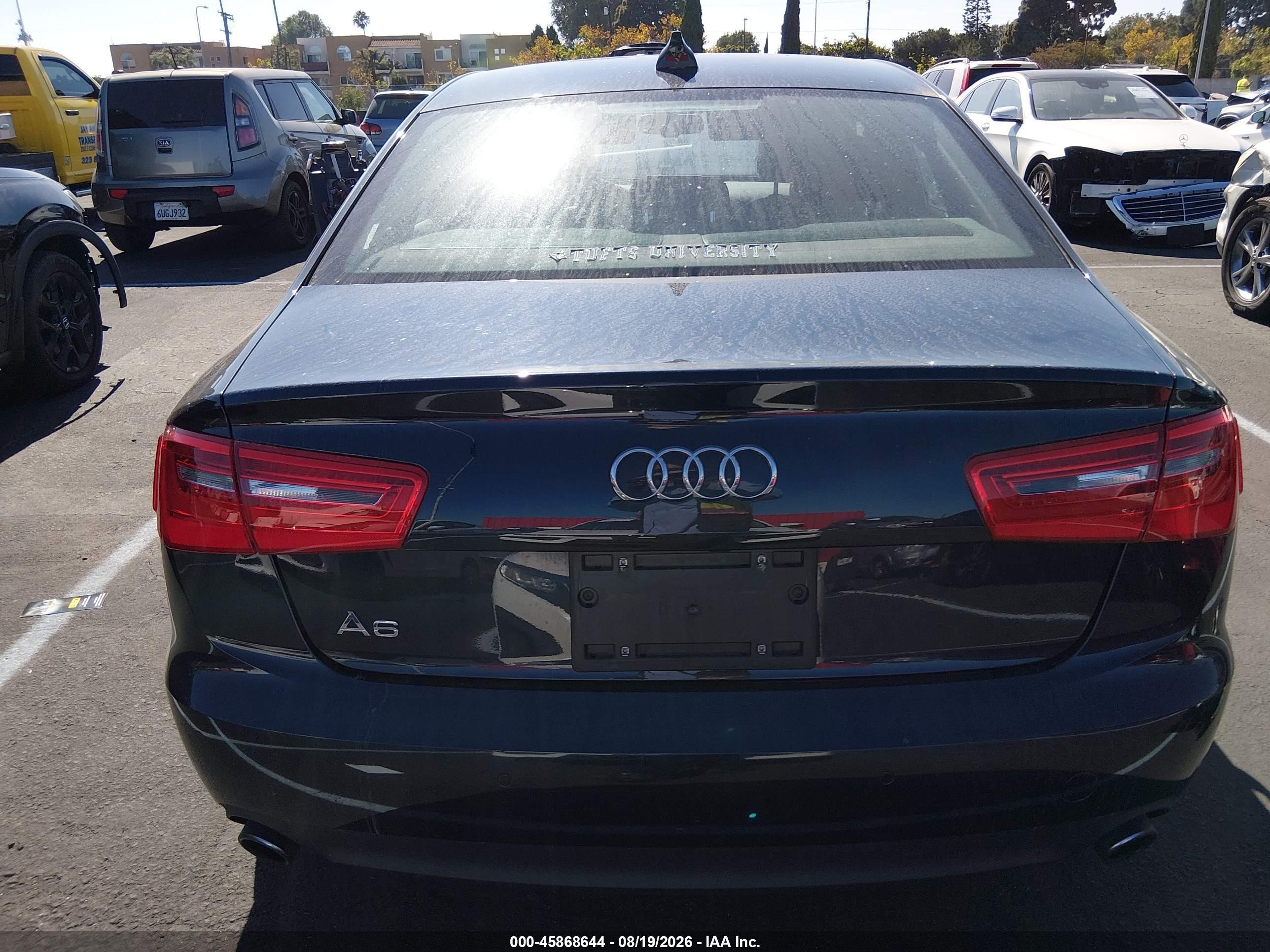 2014 Audi A6 2.0t Premium Black vin: WAUGFAFC5EN013306
