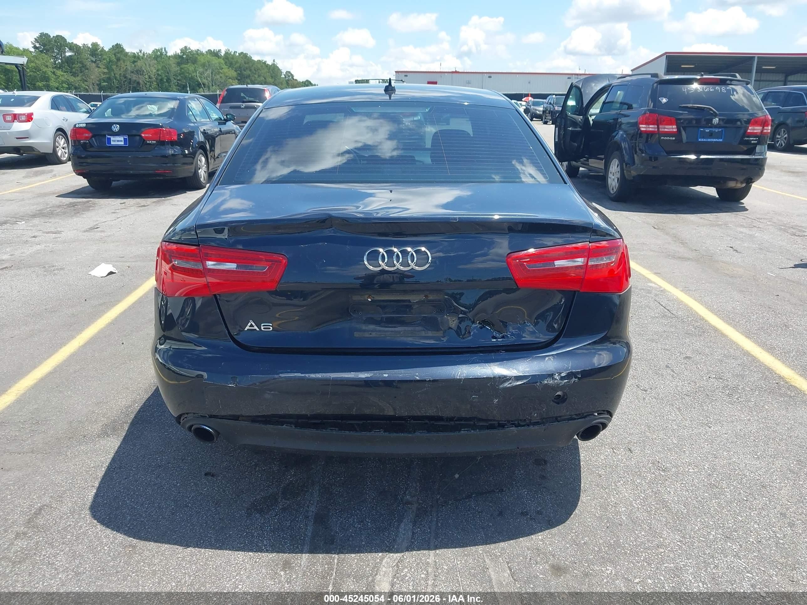 2014 Audi A6 2.0t Premium Black vin: WAUGFAFC5EN065308