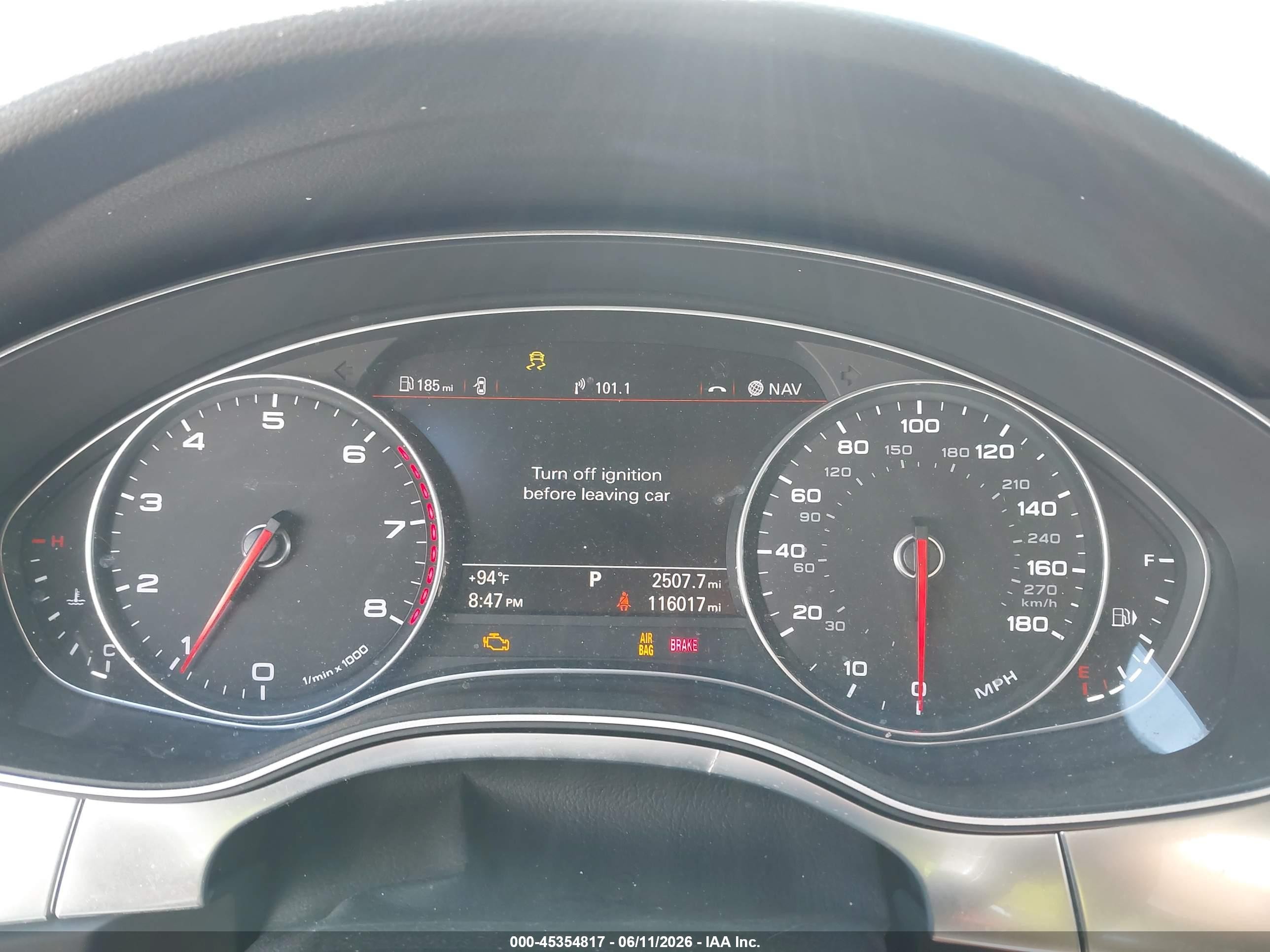2014 Audi A6 2.0t Premium White vin: WAUGFAFC5EN124051