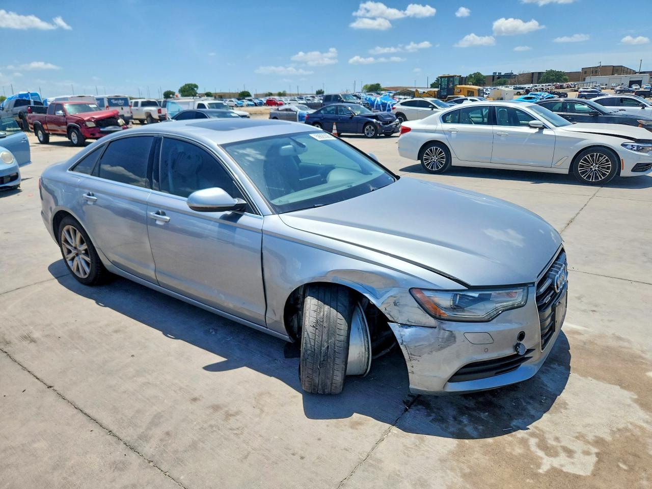 2015 Audi A6 Premium Plus Silver vin: WAUGFAFC5FN028292