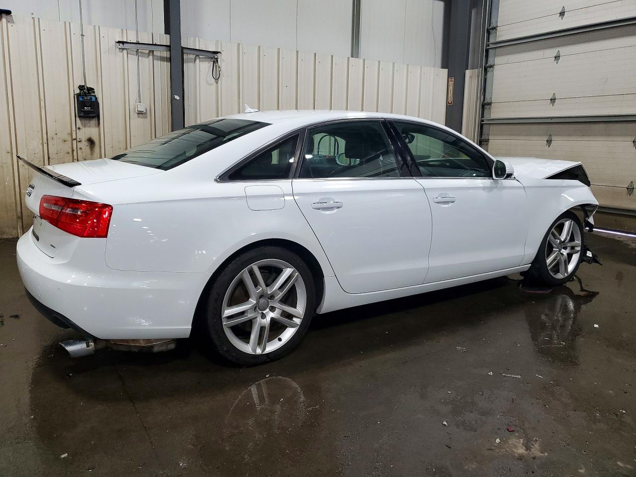 2015 Audi A6 Premium Plus White vin: WAUGFAFC5FN034318