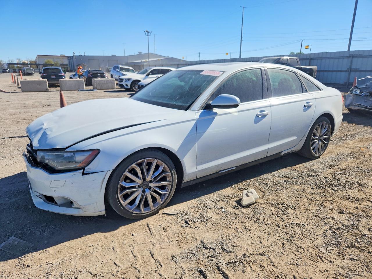 2013 Audi A6 Premium Plus Серебряный vin: WAUGFAFC6DN033367