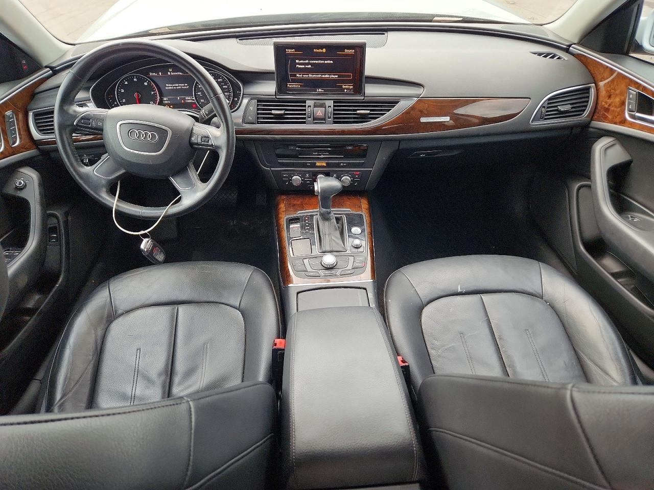 2014 Audi A6 Premium Plus White vin: WAUGFAFC6EN009054