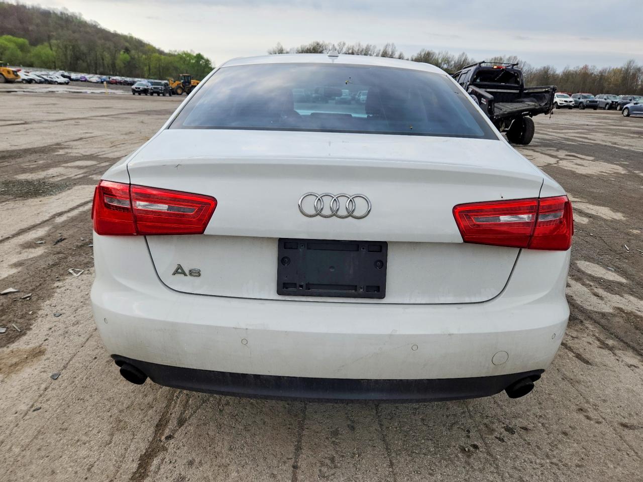 2014 Audi A6 Premium Plus White vin: WAUGFAFC6EN009054