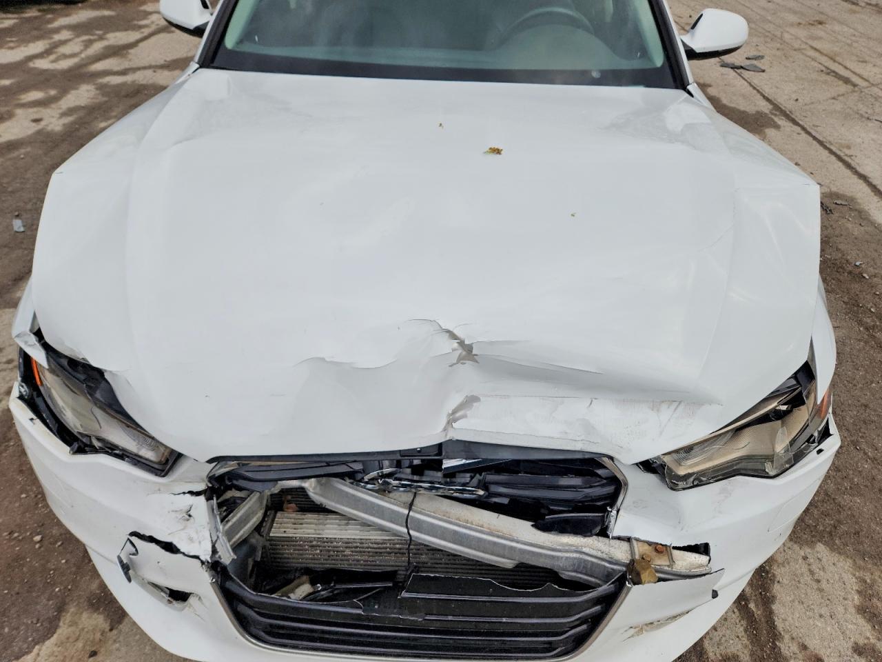 2014 Audi A6 Premium Plus White vin: WAUGFAFC6EN009054
