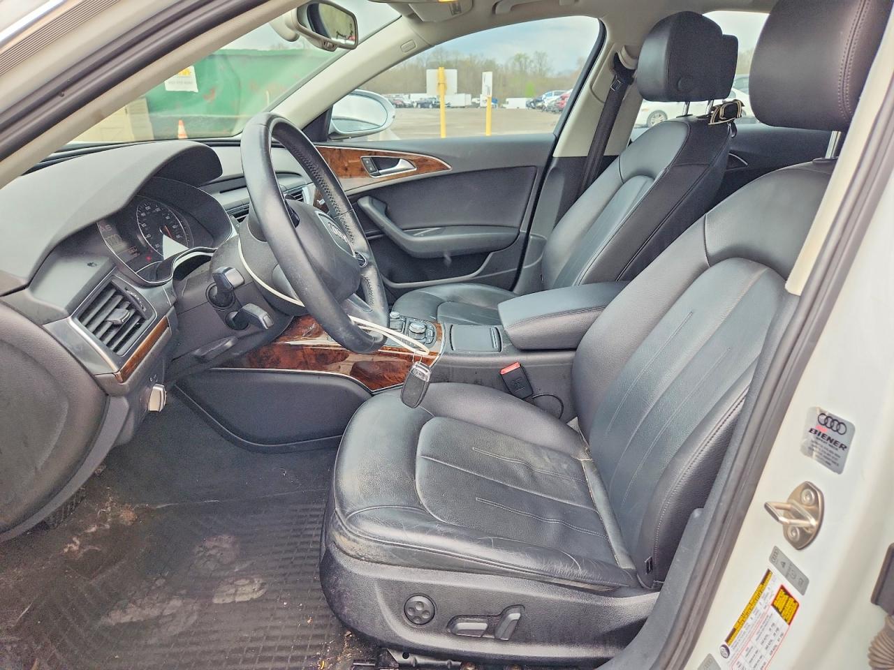2014 Audi A6 Premium Plus White vin: WAUGFAFC6EN009054