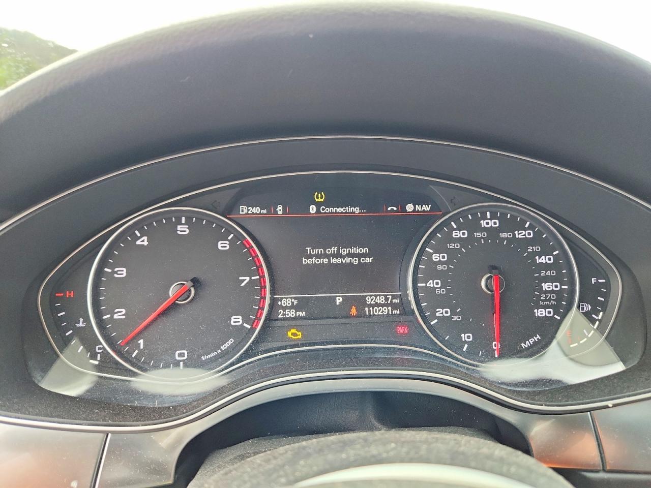 2014 Audi A6 Premium Plus White vin: WAUGFAFC6EN009054
