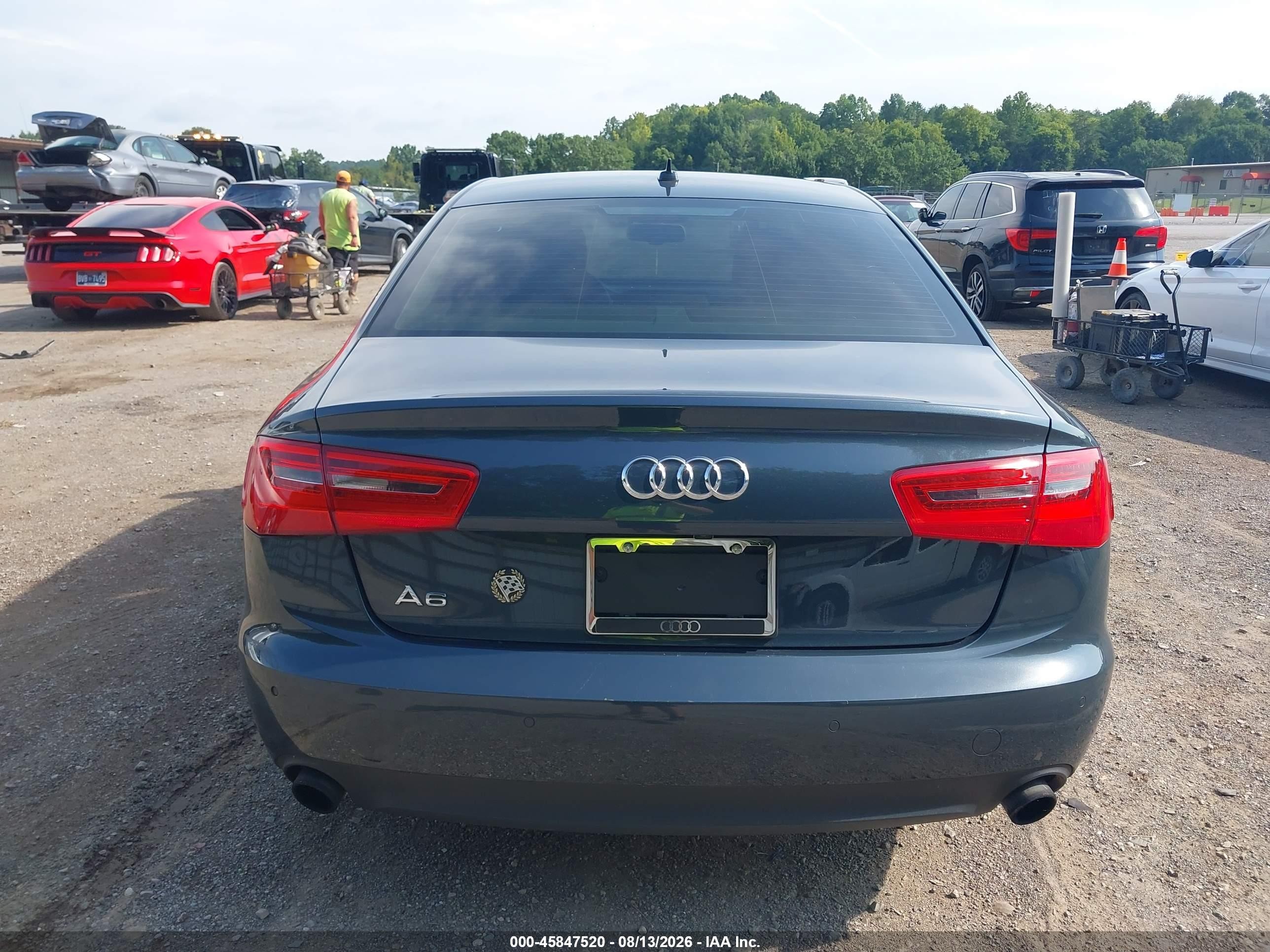 2014 Audi A6 2.0t Premium Black vin: WAUGFAFC6EN013170