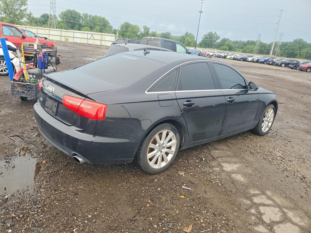 2014 Audi A6 Premium Plus Черный vin: WAUGFAFC6EN022287