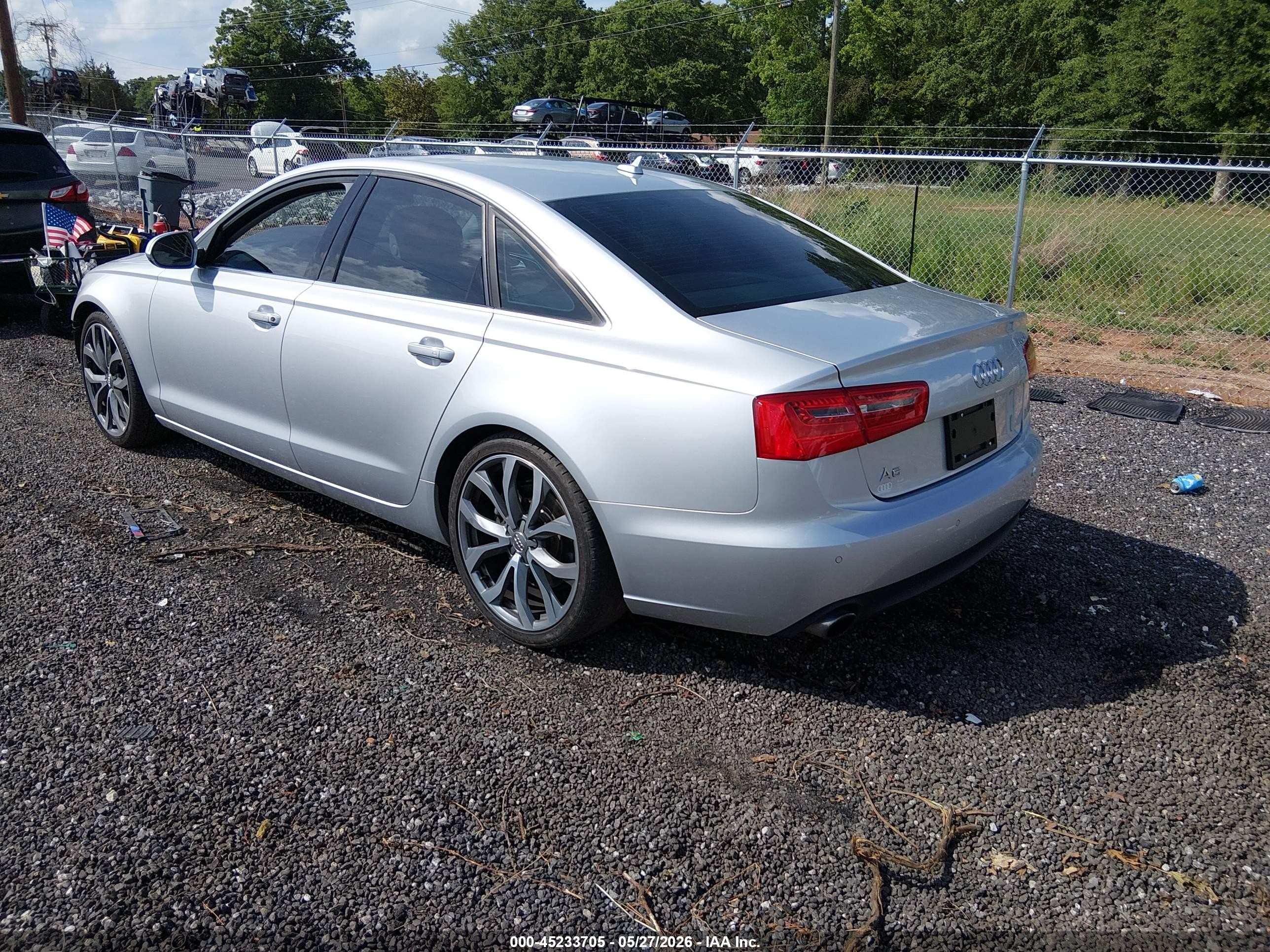 2014 Audi A6 2.0t Premium Silver vin: WAUGFAFC6EN059579