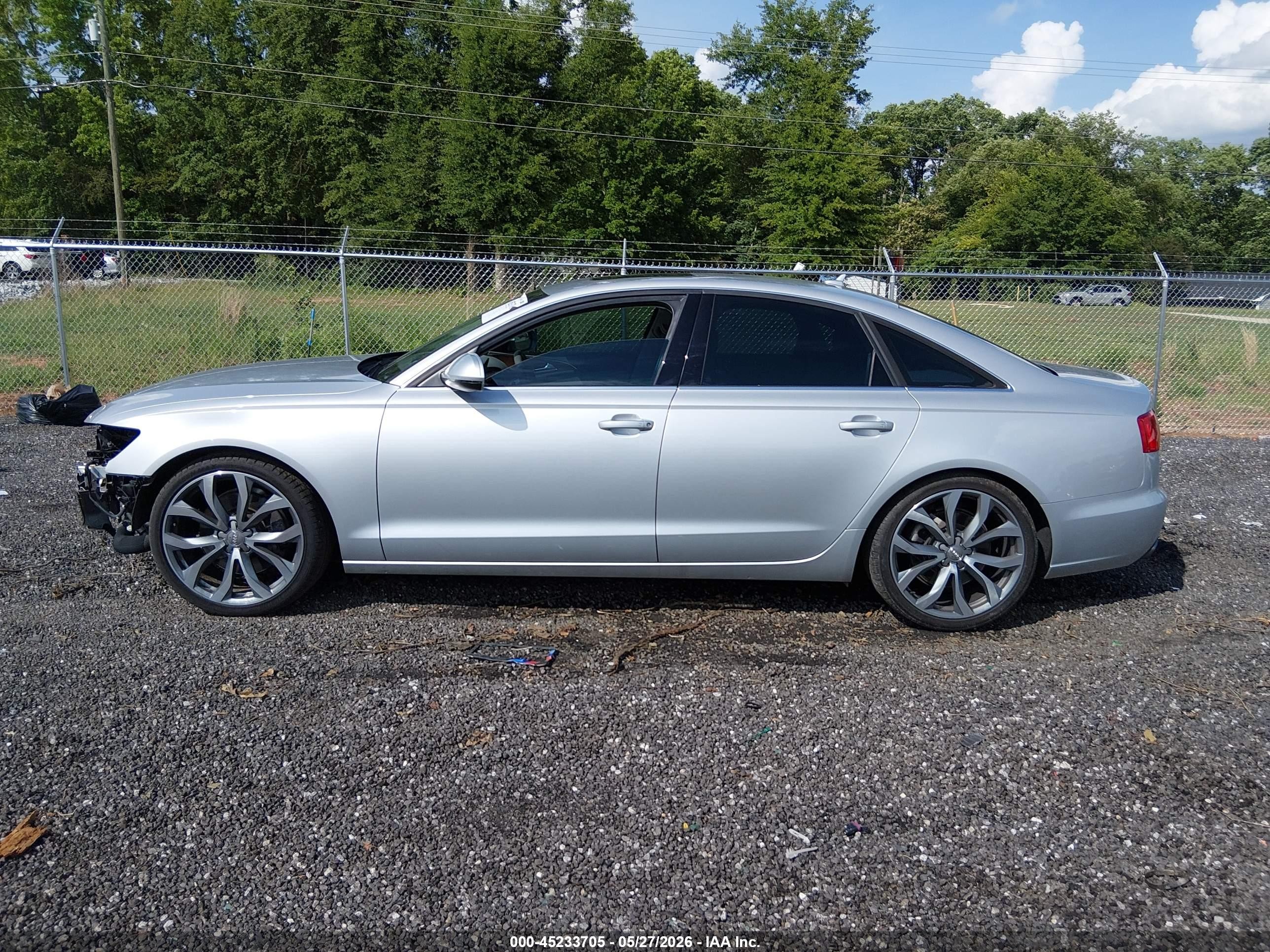 2014 Audi A6 2.0t Premium Silver vin: WAUGFAFC6EN059579