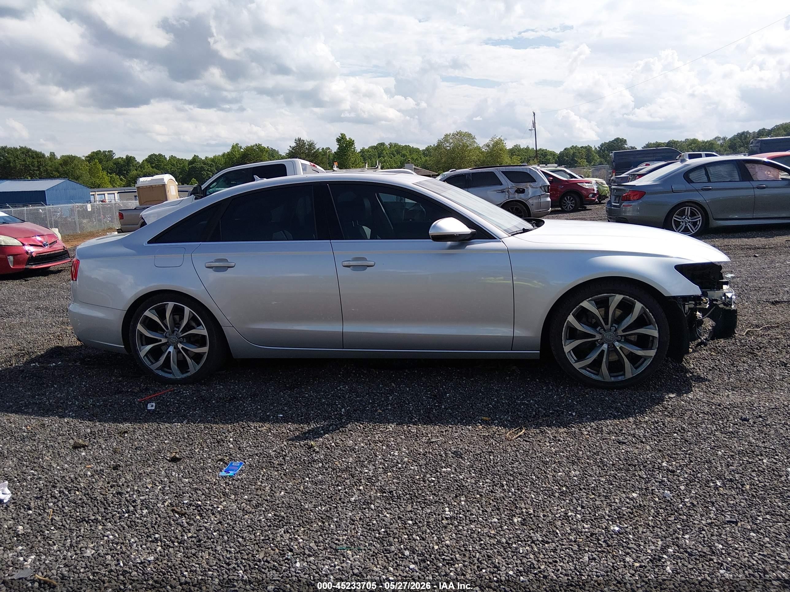 2014 Audi A6 2.0t Premium Silver vin: WAUGFAFC6EN059579