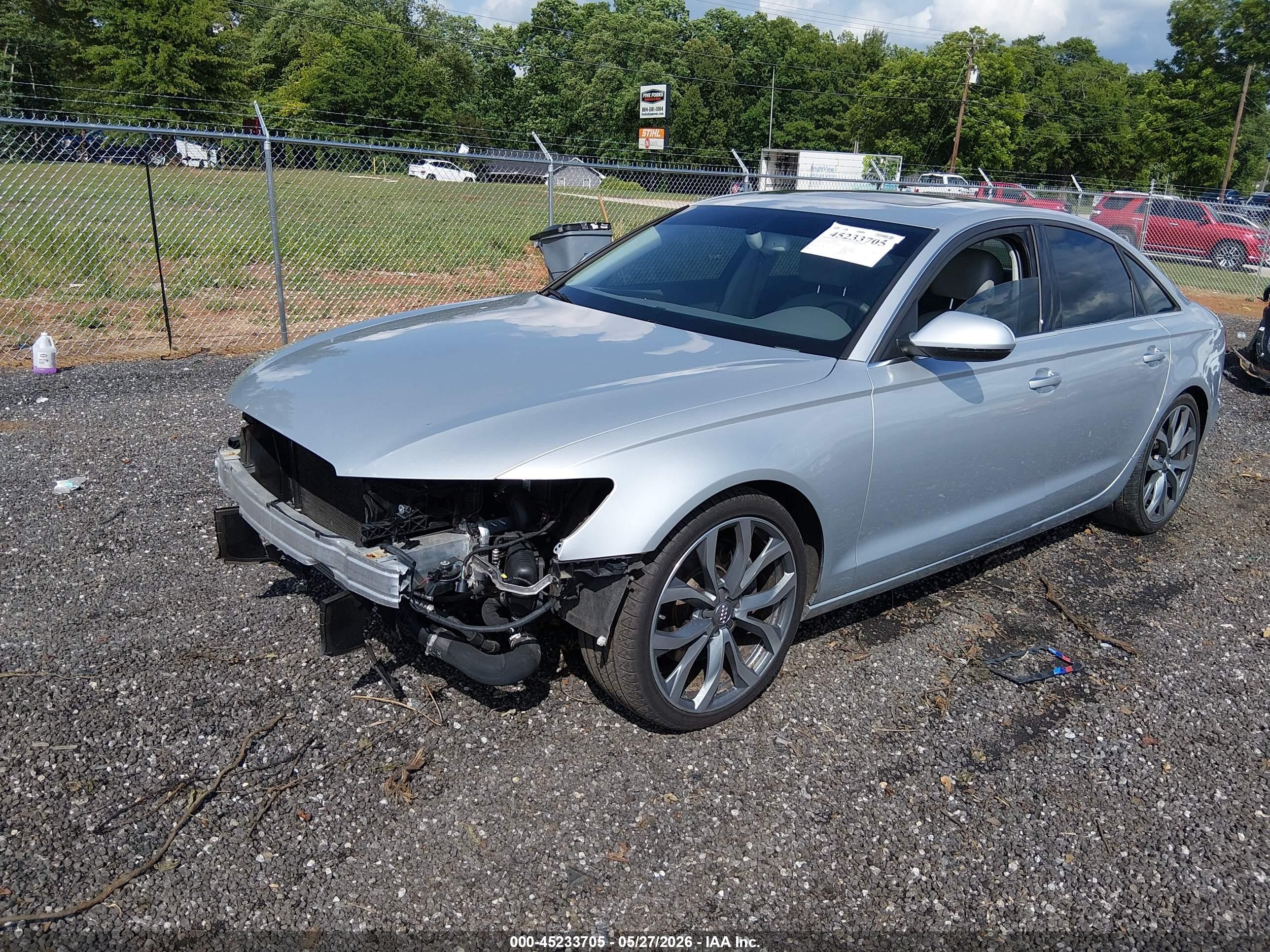 2014 Audi A6 2.0t Premium Silver vin: WAUGFAFC6EN059579