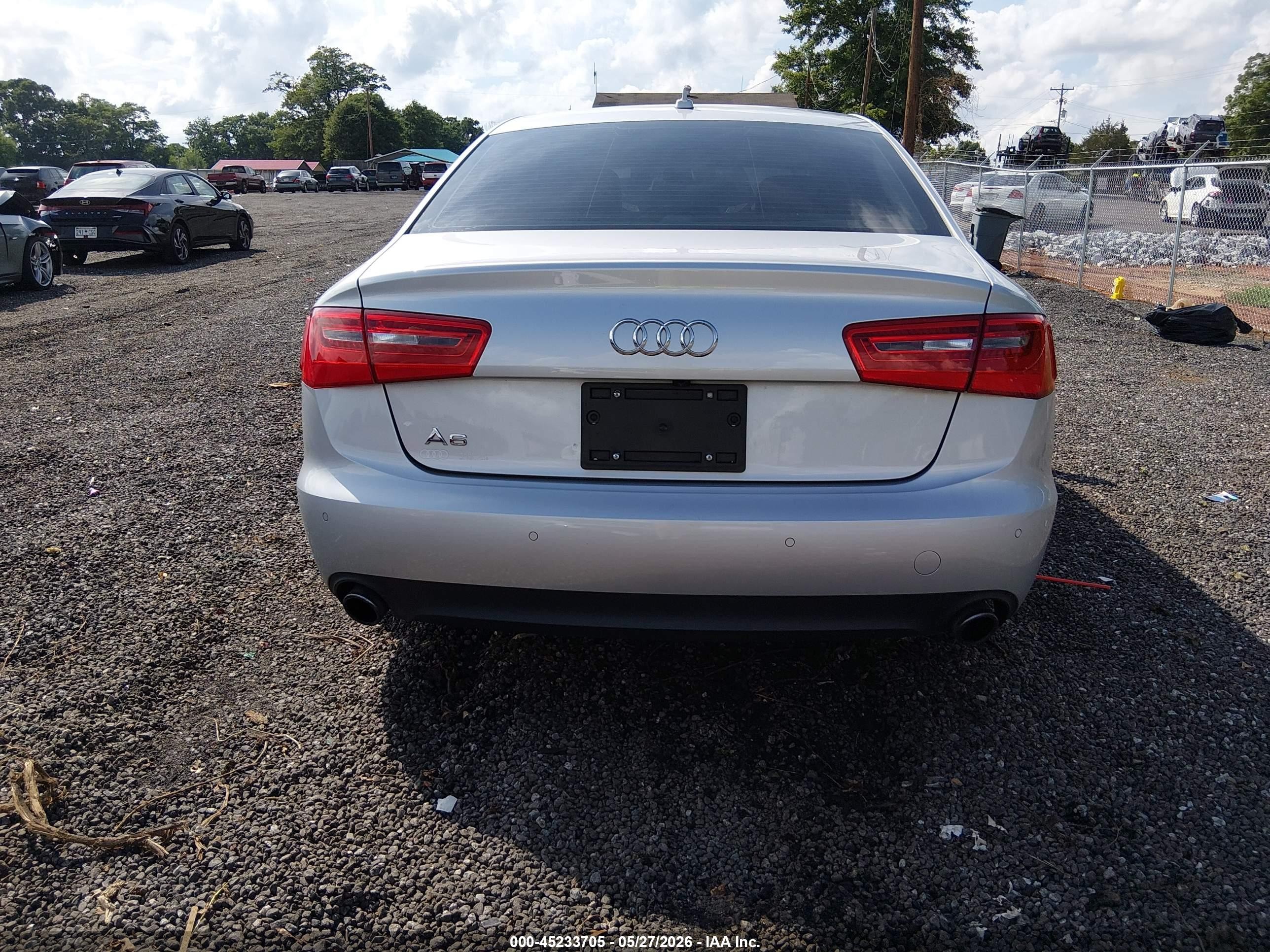 2014 Audi A6 2.0t Premium Silver vin: WAUGFAFC6EN059579