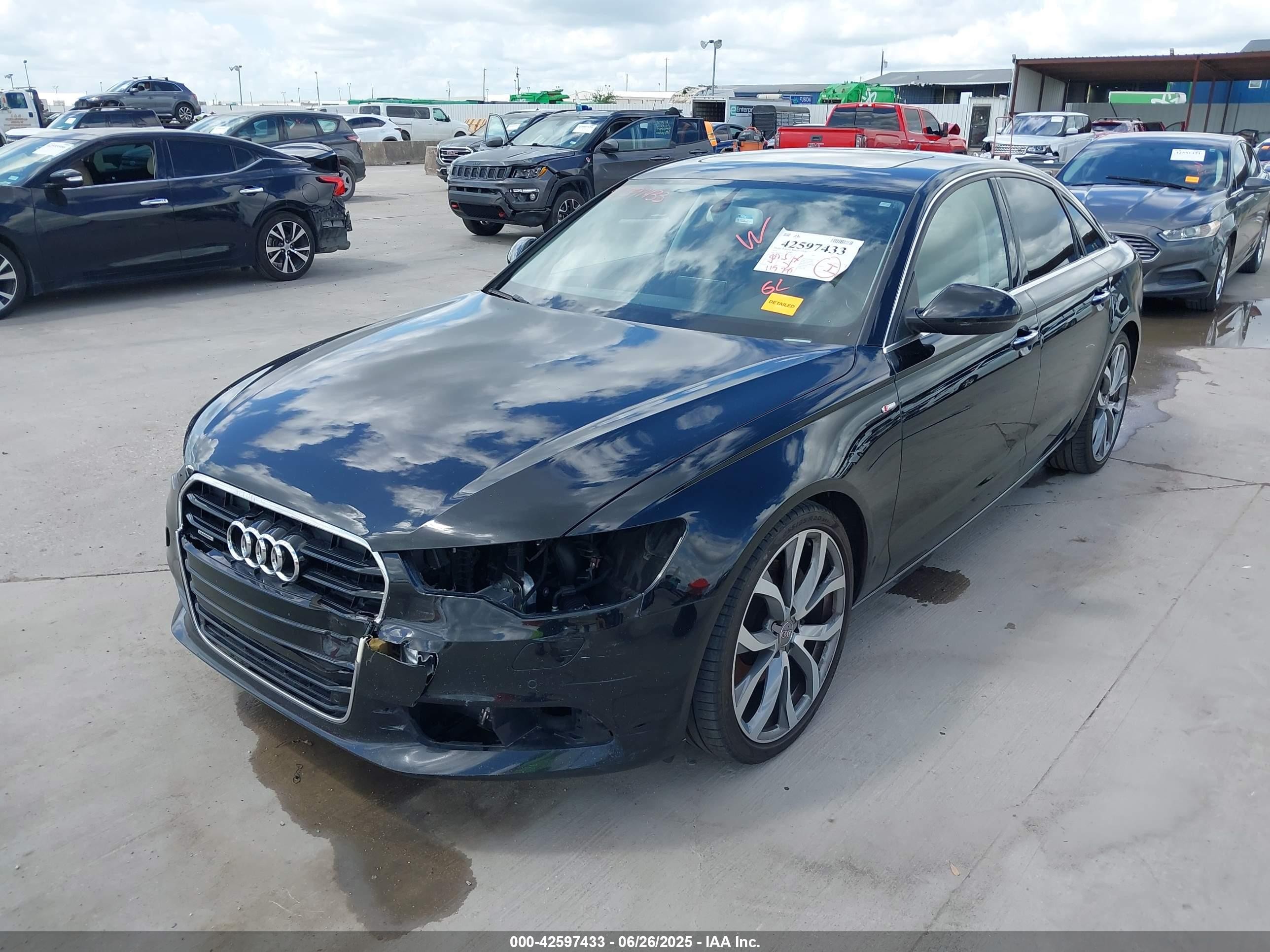 2015 Audi A6 2.0t Premium Black vin: WAUGFAFC6FN038099