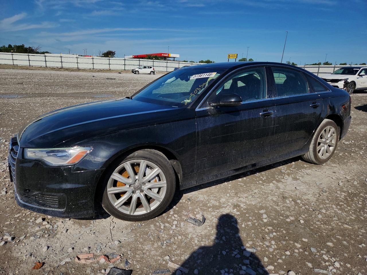 2016 Audi A6 Premium Plus Black vin: WAUGFAFC6GN152847
