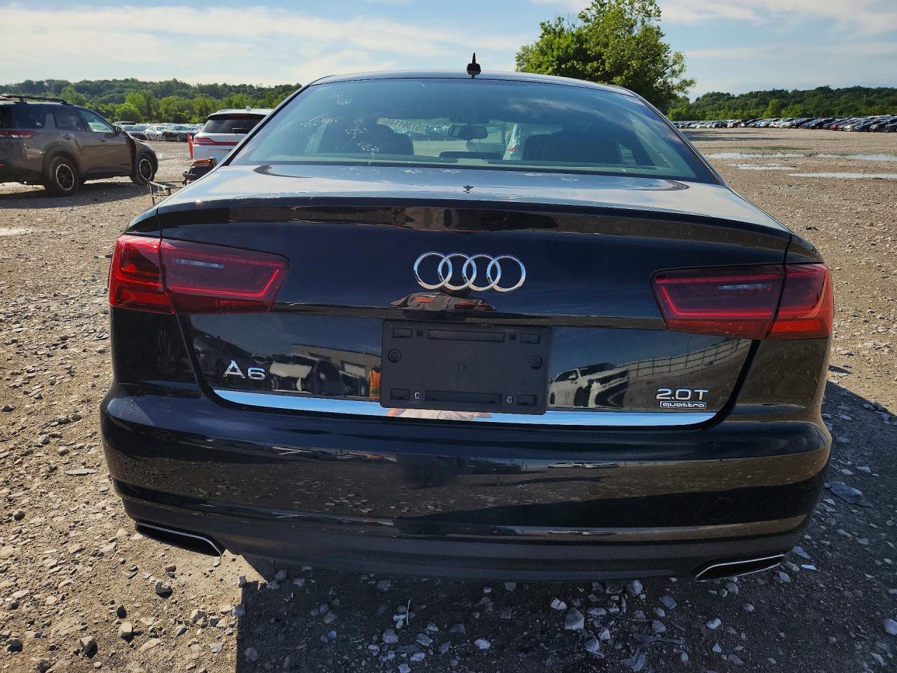 2016 Audi A6 Premium Plus Black vin: WAUGFAFC6GN152847